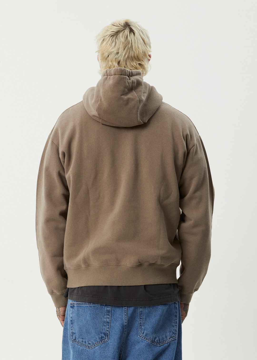 AFENDS Mens Ember - Pull On Hood - Fossil