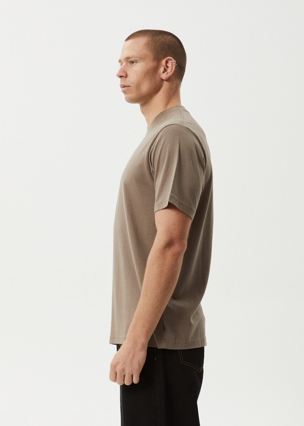 AFENDS Mens Wired - Retro Tee - Fossil
