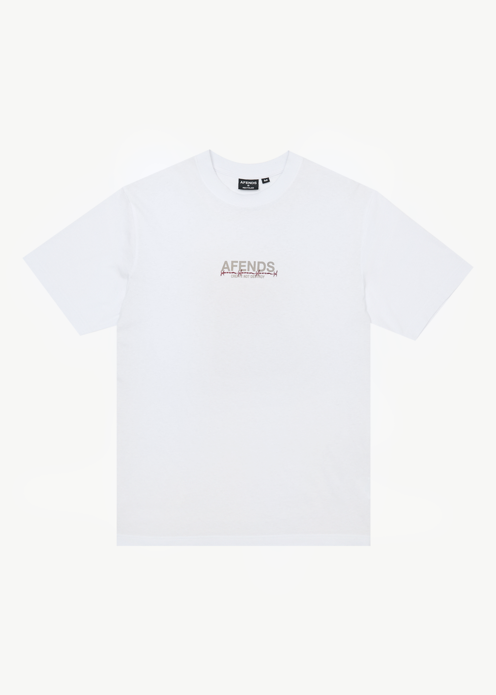 AFENDS Mens Wired - Retro Tee - White