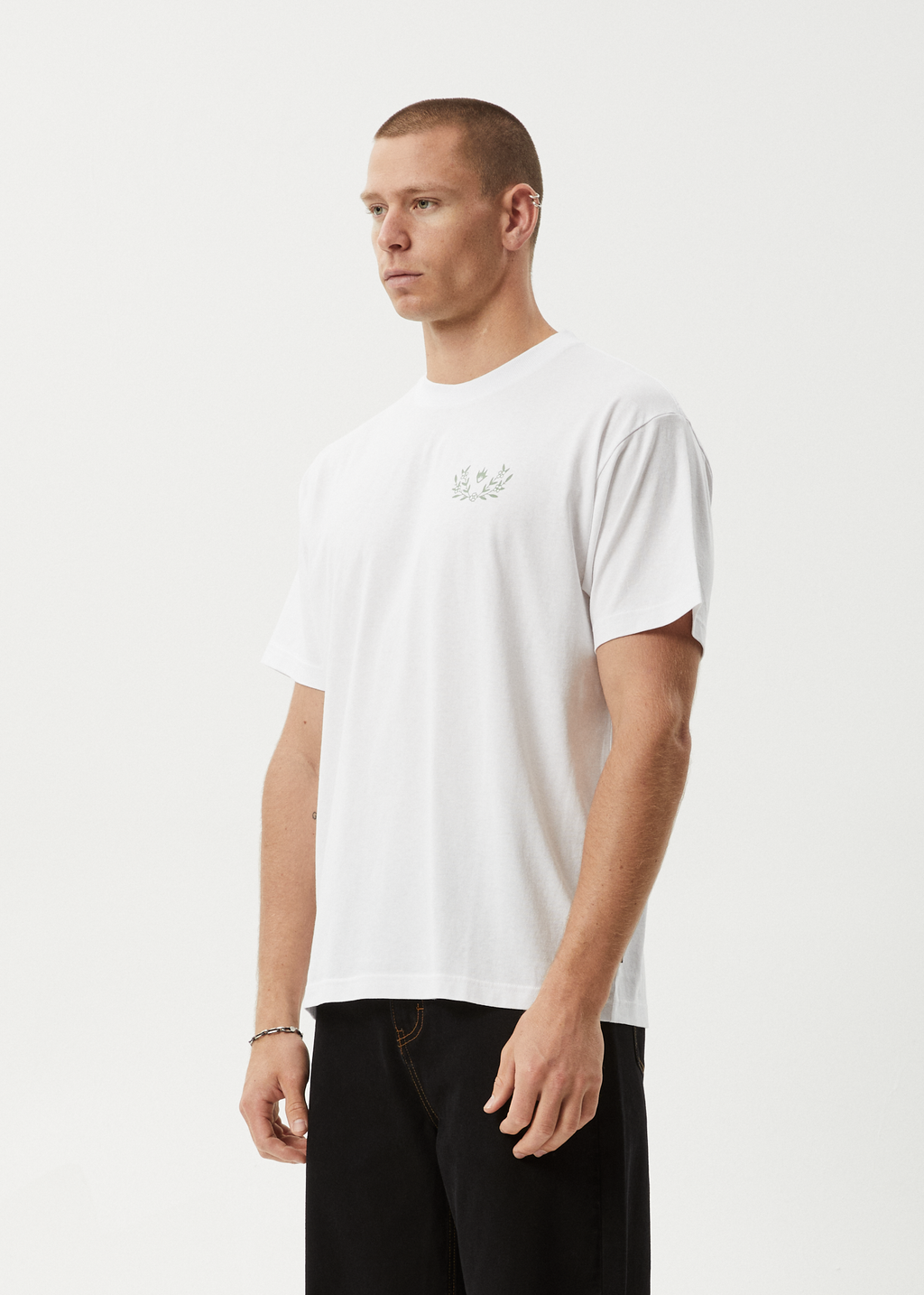 AFENDS Mens Surf Related - Boxy Tee - White