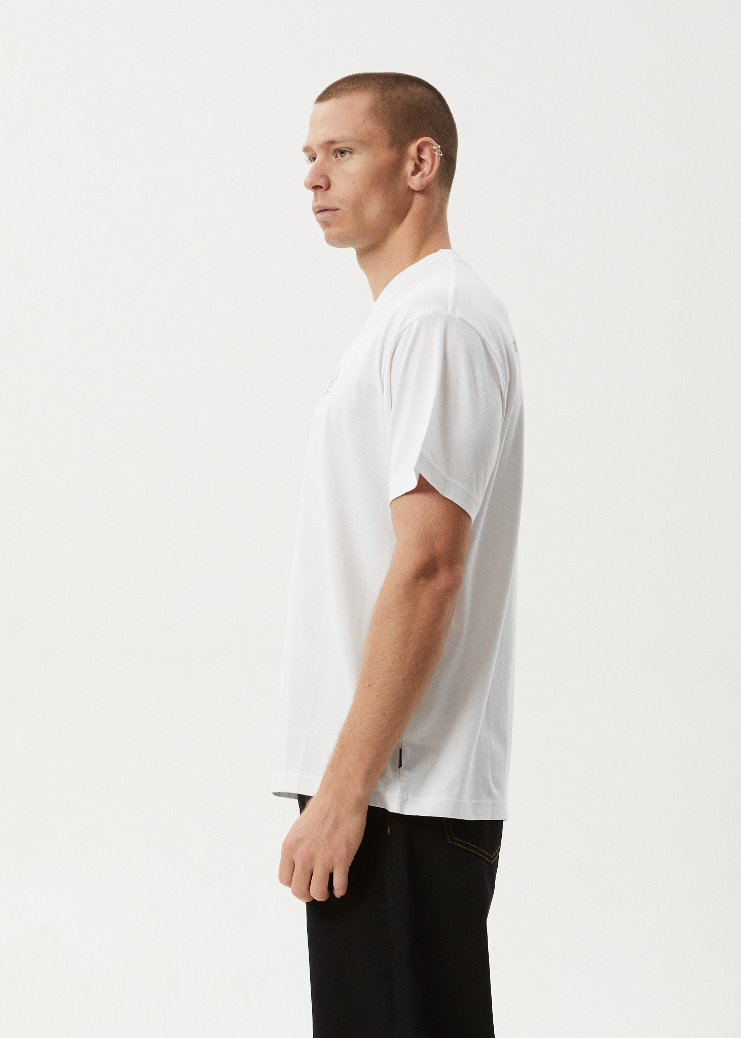 AFENDS Mens Surf Related - Boxy Tee - White