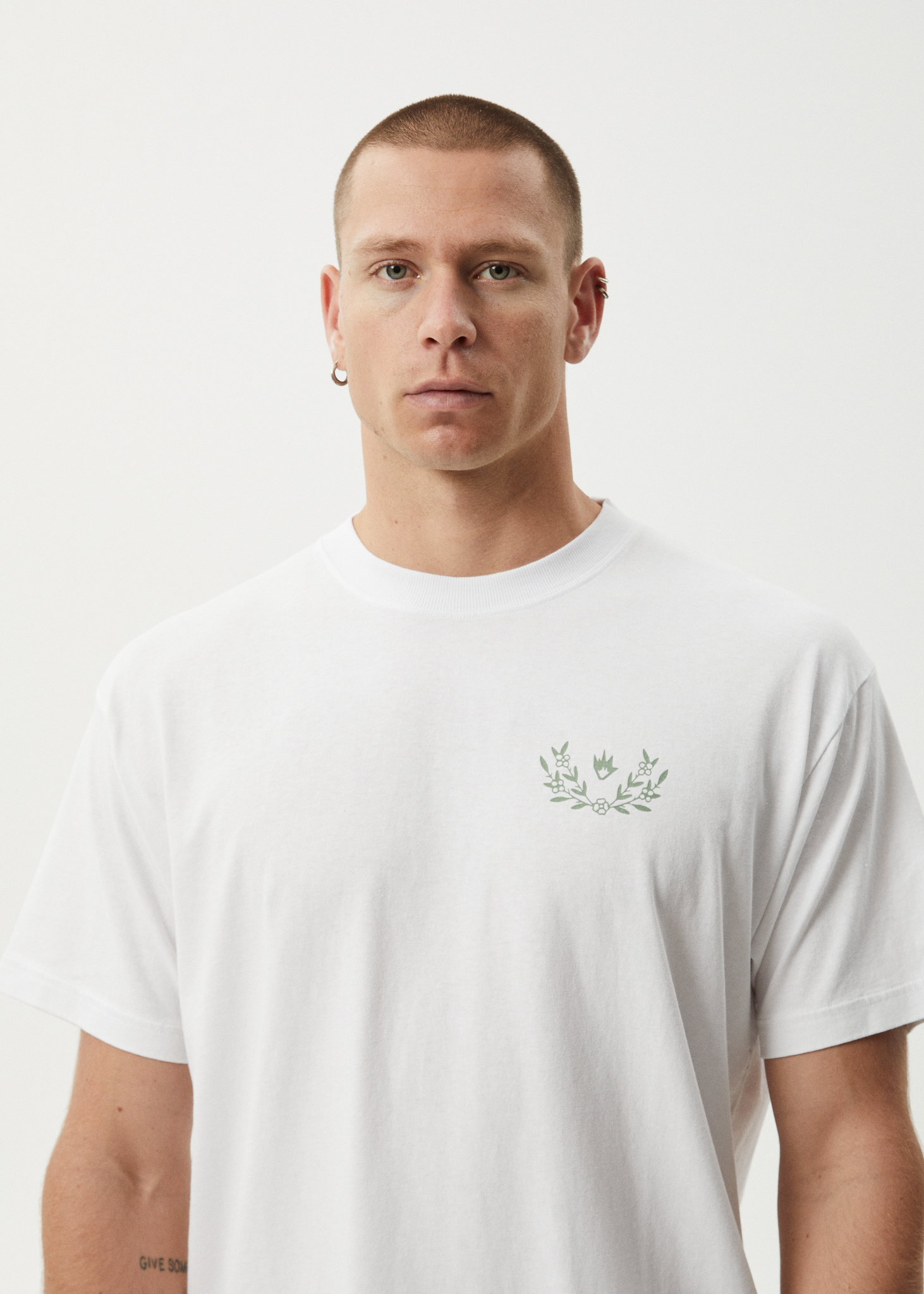AFENDS Mens Surf Related - Boxy Tee - White