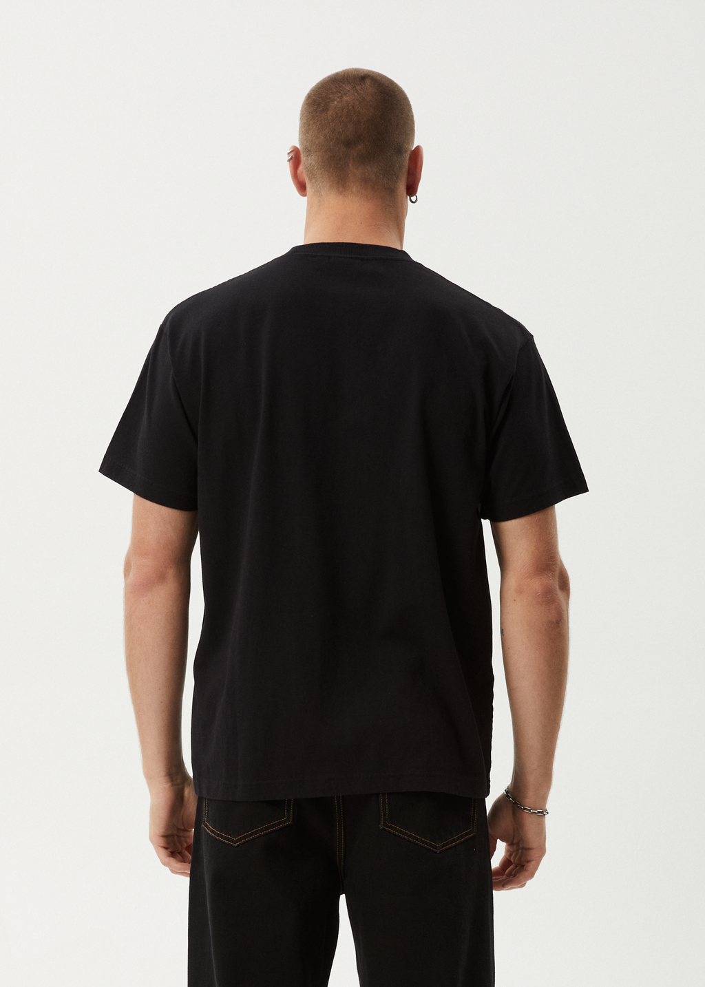 AFENDS Mens Magic Happens - Heavyweight Boxy Tee - Black