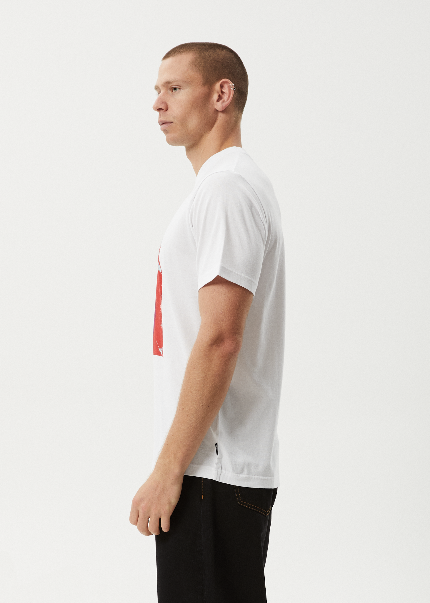 AFENDS Mens Dime Bag - Retro Tee - White