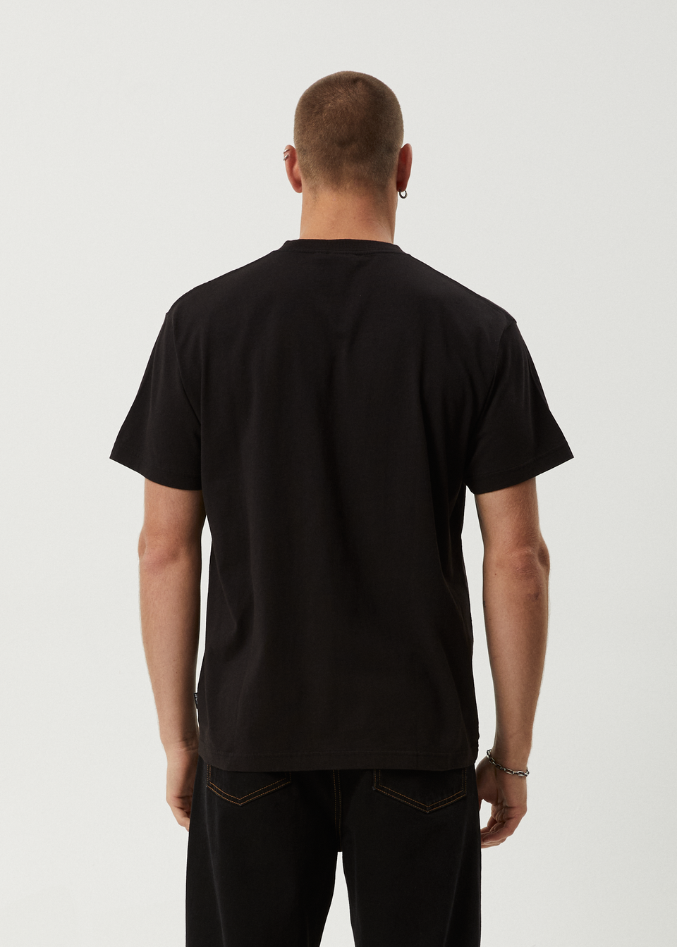 AFENDS Mens Mental - Sleeveless Tee - Stone Black