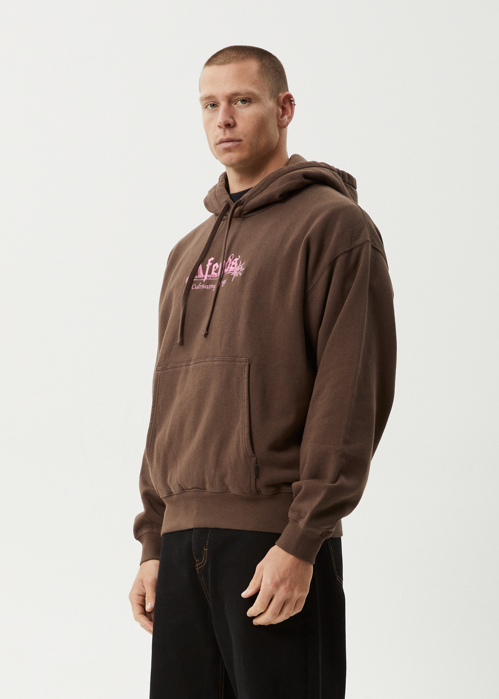 AFENDS Mens Mace - Hoodie - Coffee