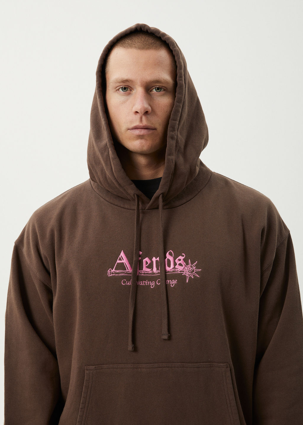 AFENDS Mens Mace - Hoodie - Coffee