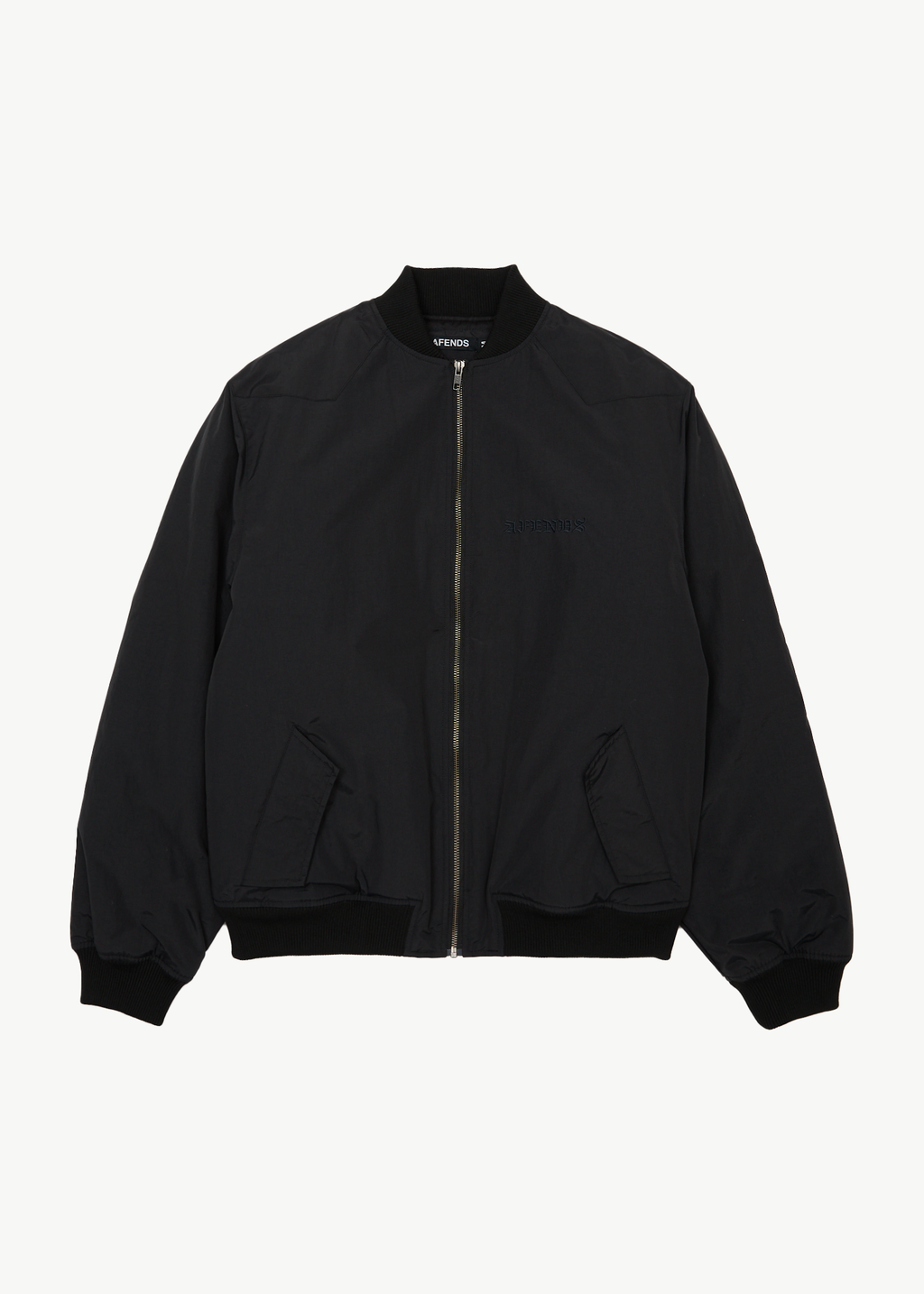 AFENDS Mens No More Bombs - Bomber Jacket - Black
