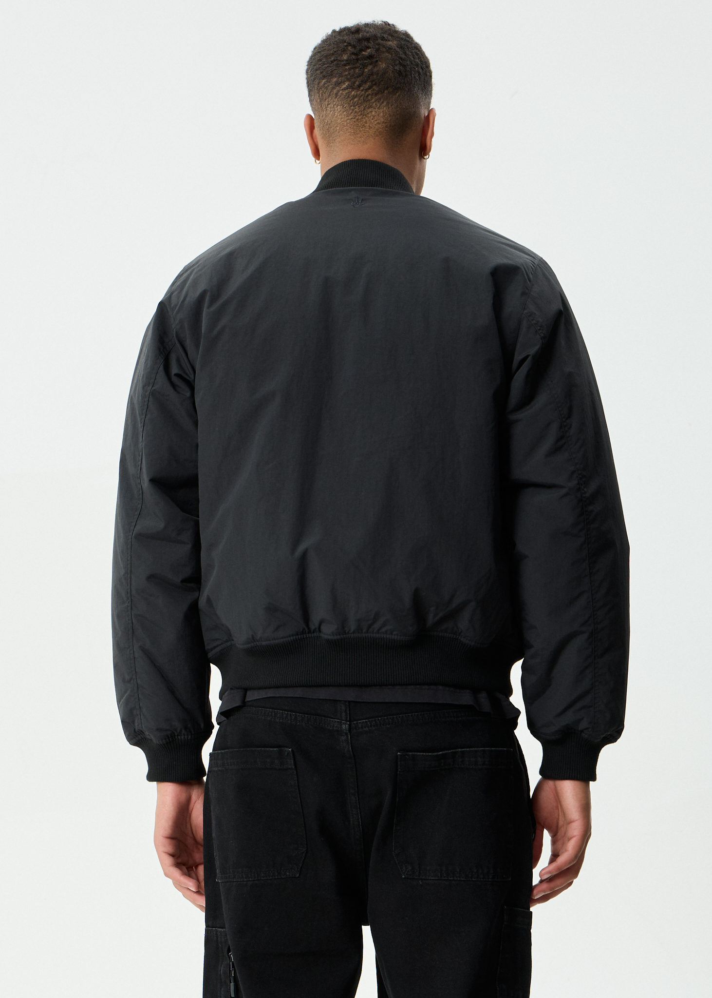 AFENDS Mens No More Bombs - Bomber Jacket - Black