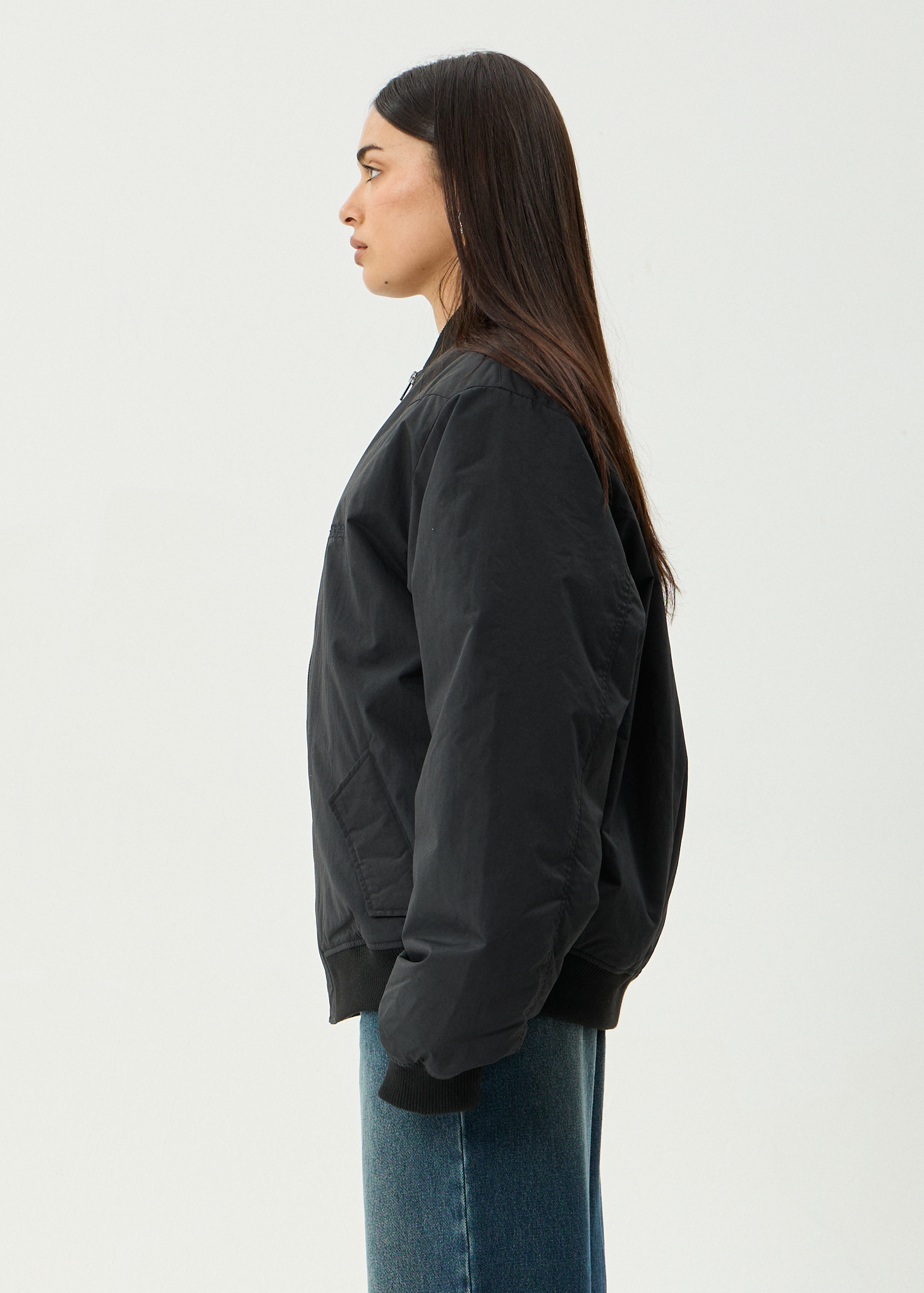 AFENDS Mens No More Bombs - Bomber Jacket - Black