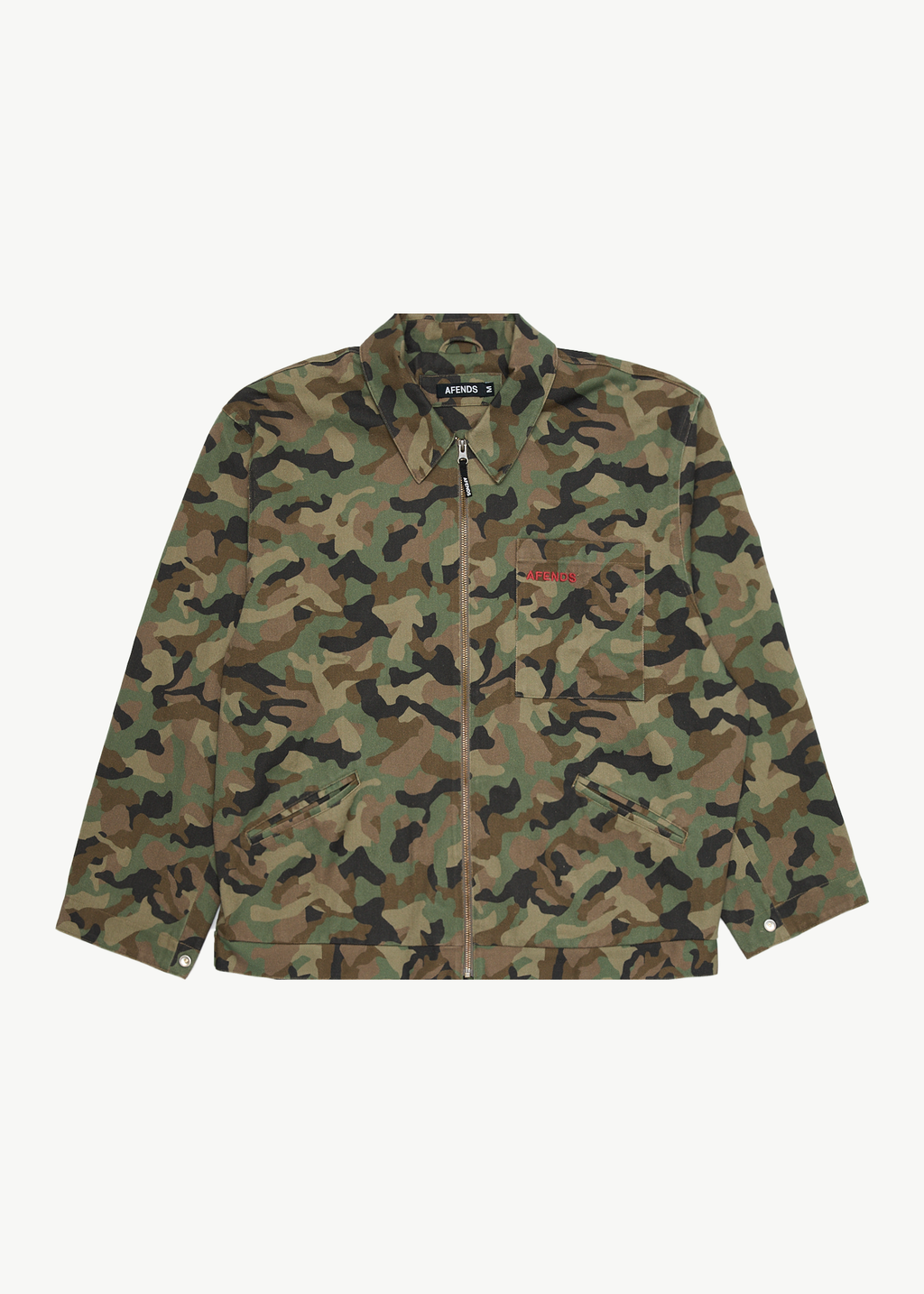 AFENDS Mens Hidden Oracle - Workwear Jacket - Hidden