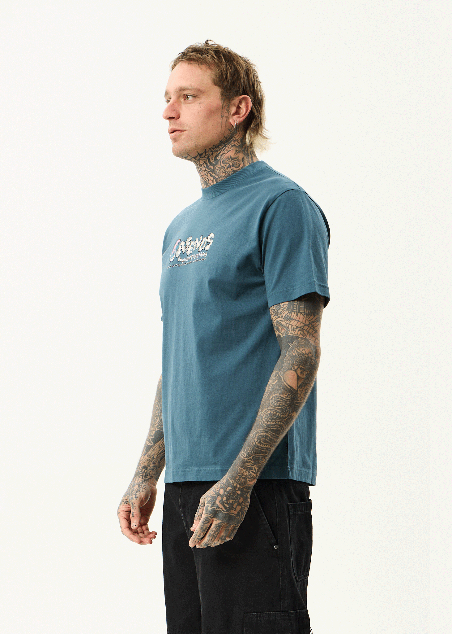 AFENDS Mens Huffenpuff - Retro Tee - Fuel