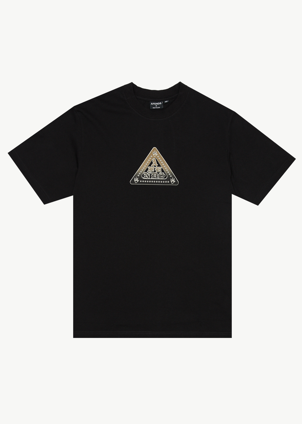 AFENDS Mens Embossed - Retro Tee - Black
