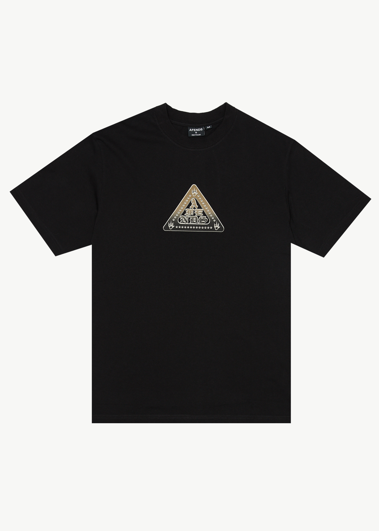 AFENDS Mens Embossed - Retro Tee - Black