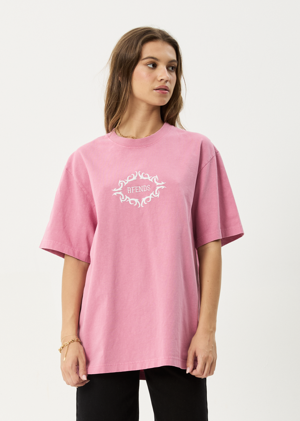 AFENDS Mens My Tribe - Heavyweight Retro Tee - Washed Marrakesh