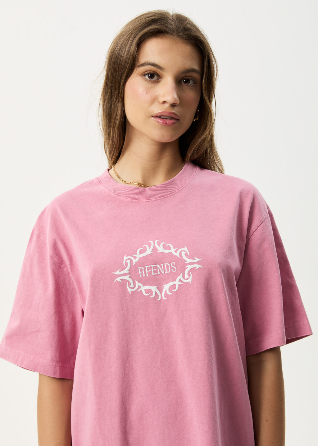 AFENDS Mens My Tribe - Heavyweight Retro Tee - Washed Marrakesh