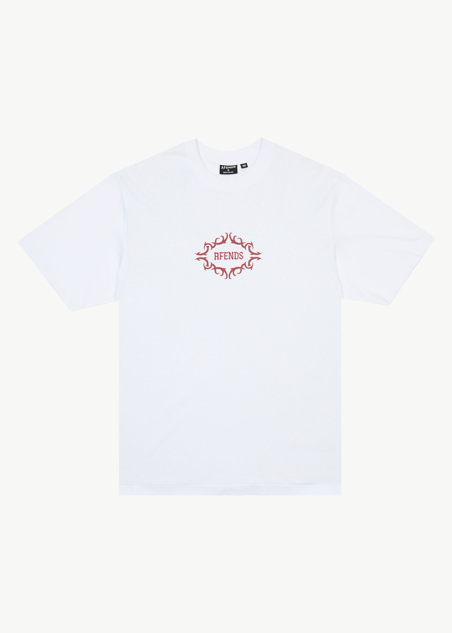 AFENDS Mens My Tribe - Heavyweight Retro Tee - White