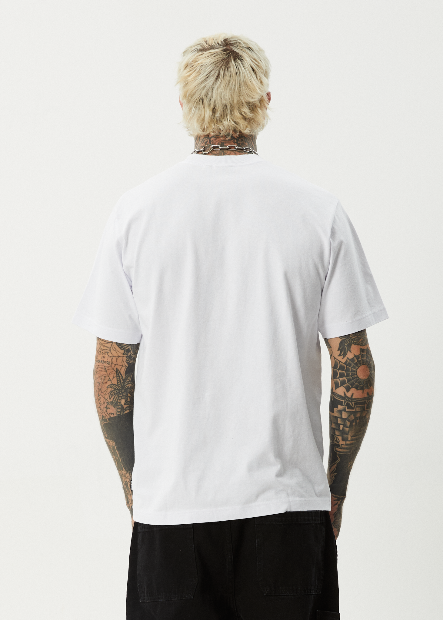 AFENDS Mens My Tribe - Heavyweight Retro Tee - White