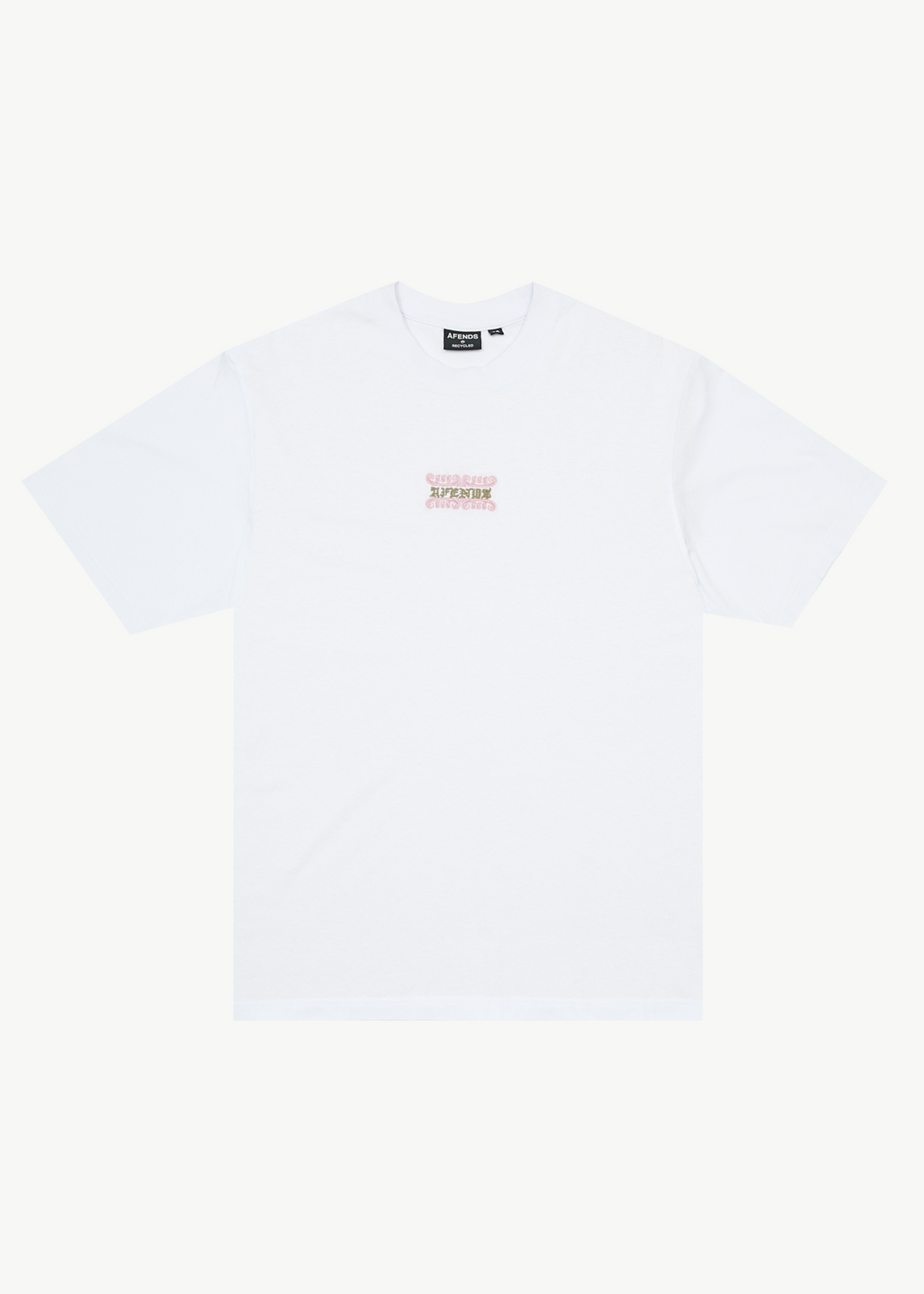 AFENDS Mens Sixsixsix - Retro Tee - White