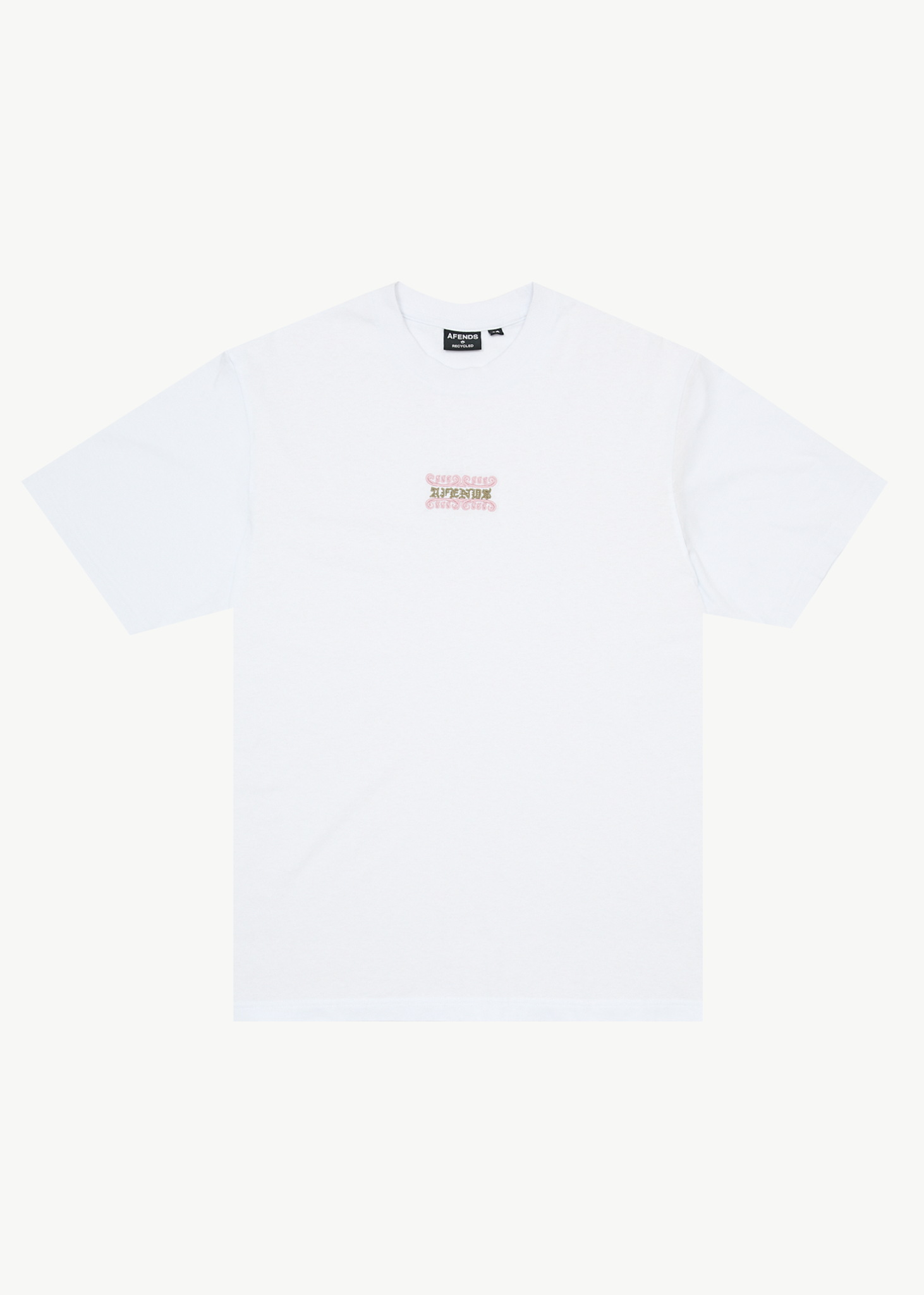 AFENDS Mens Sixsixsix - Retro Tee - White