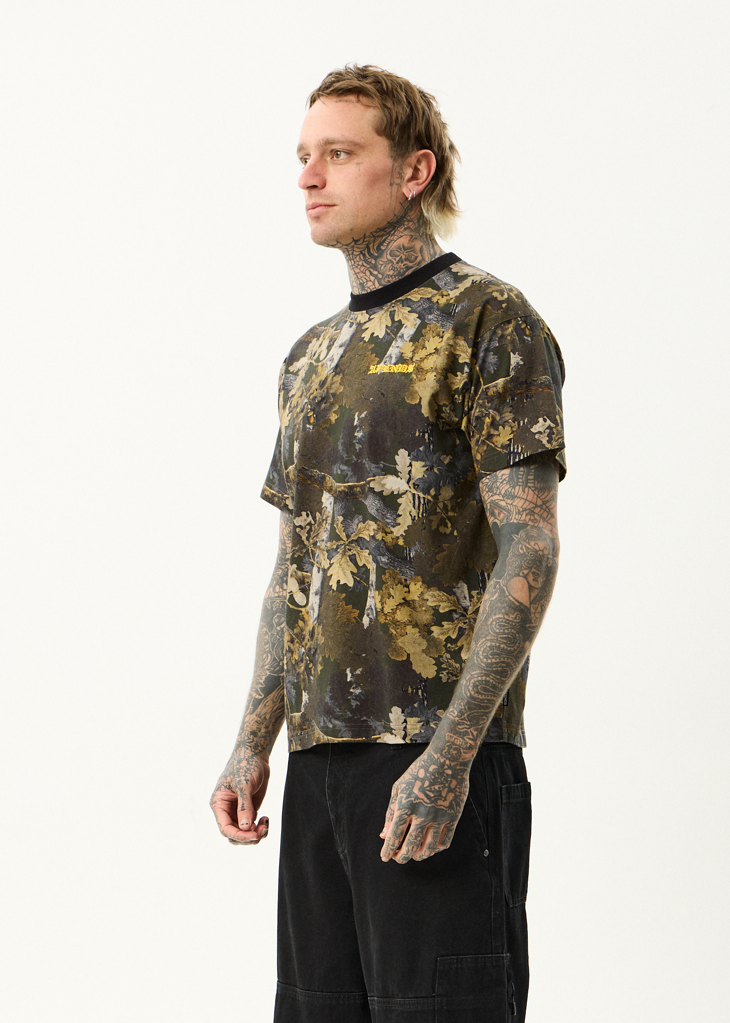 AFENDS Mens Find Me - Boxy Tee - Find Me