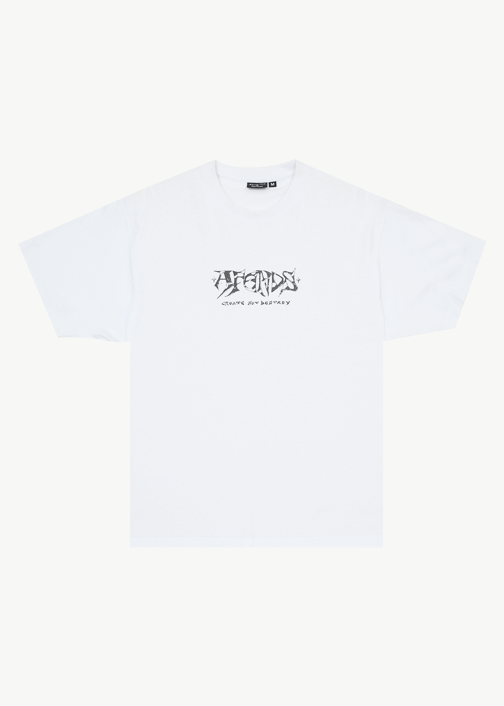AFENDS Mens Horsey - Boxy Tee - White