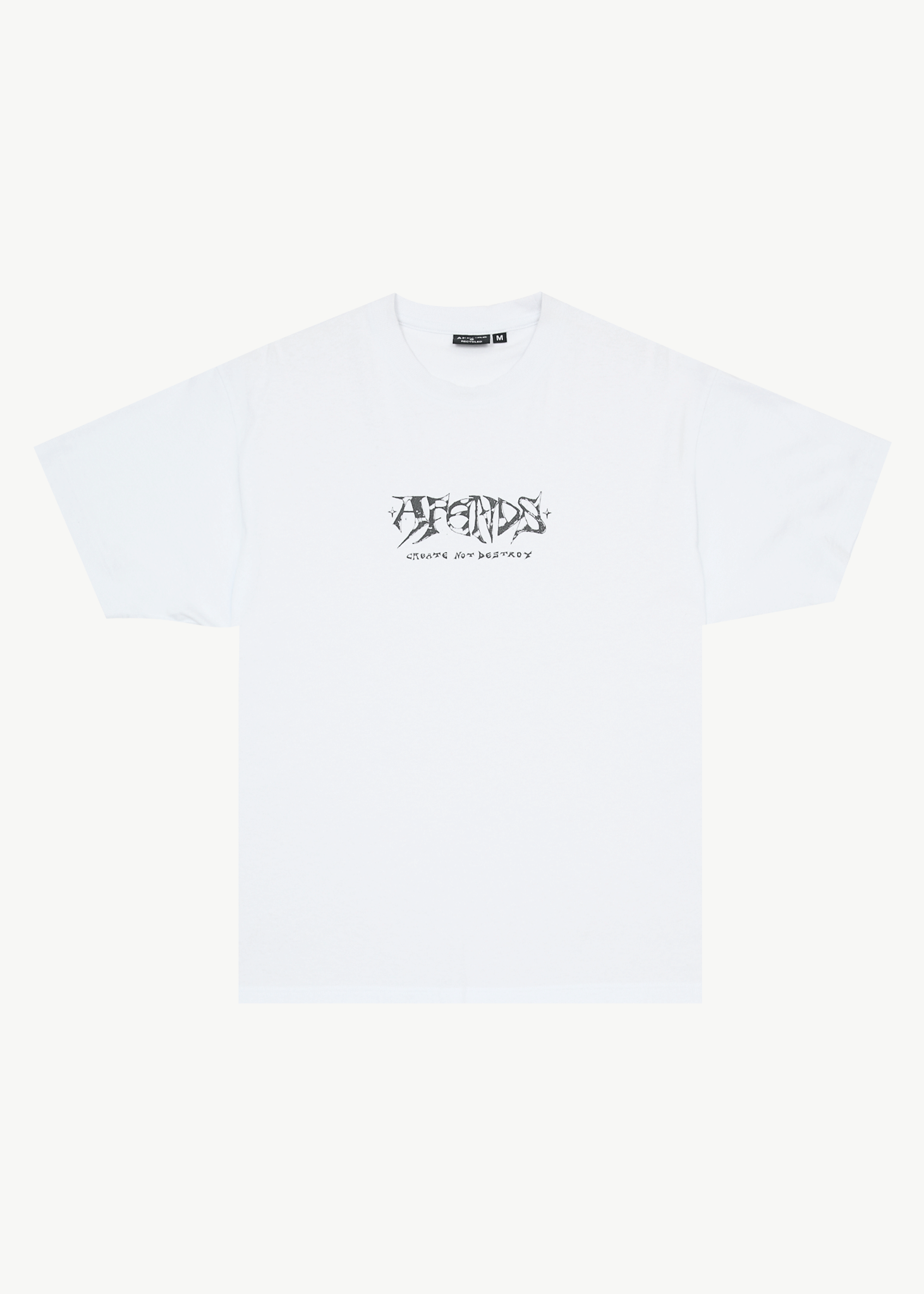 AFENDS Mens Horsey - Boxy Tee - White