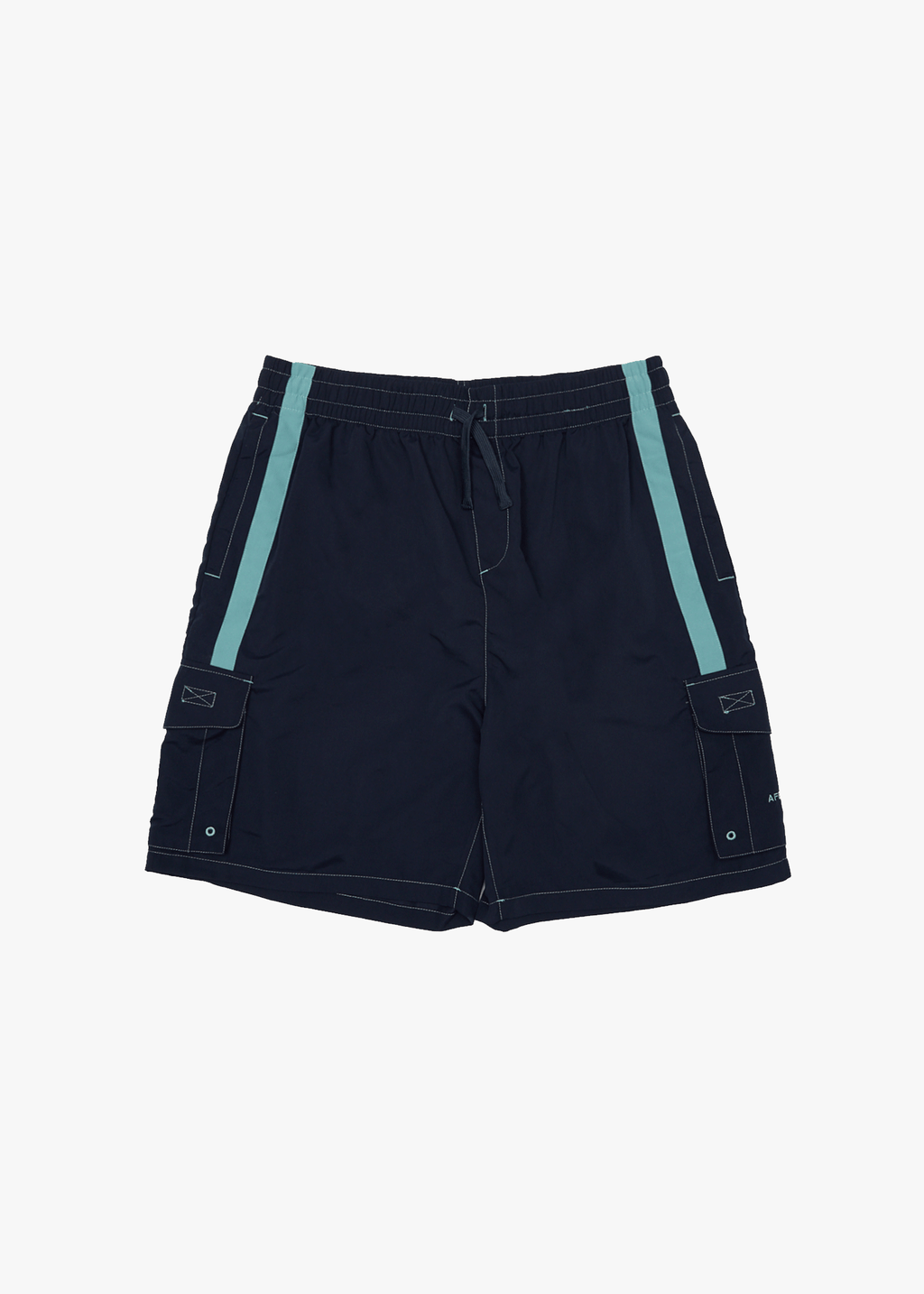 AFENDS Mens House Related - Cargo Swim Short 21" - Deep Sea