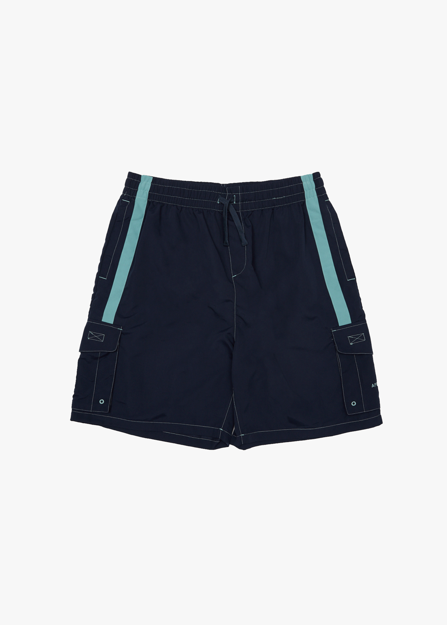 AFENDS Mens House Related - Cargo Swim Short 20" - Deep Sea
