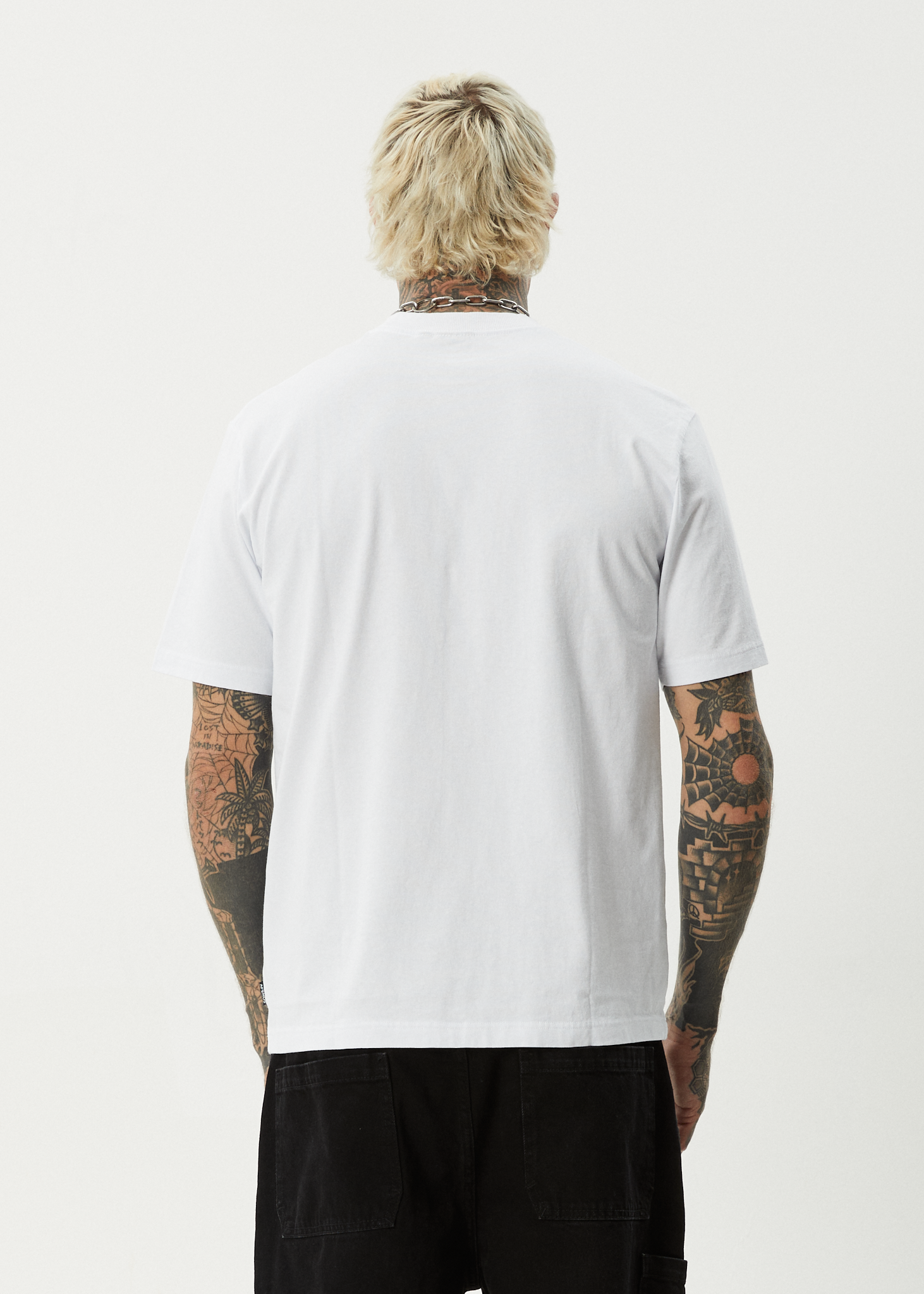 AFENDS Mens Huffenpuff - Retro Tee - White