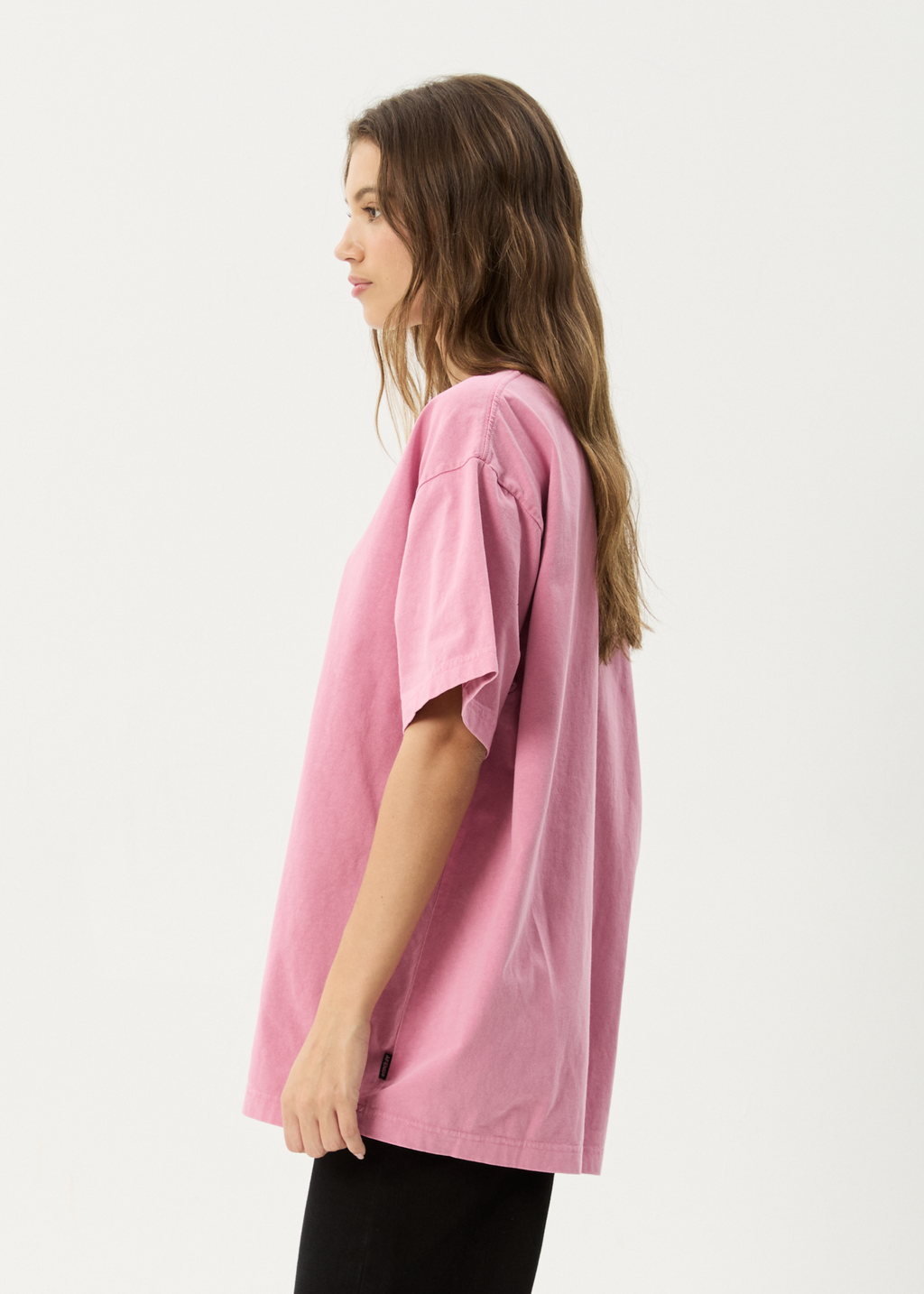 AFENDS Mens Heavy Petal - Heavyweight Boxy Tee - Washed Marrakesh