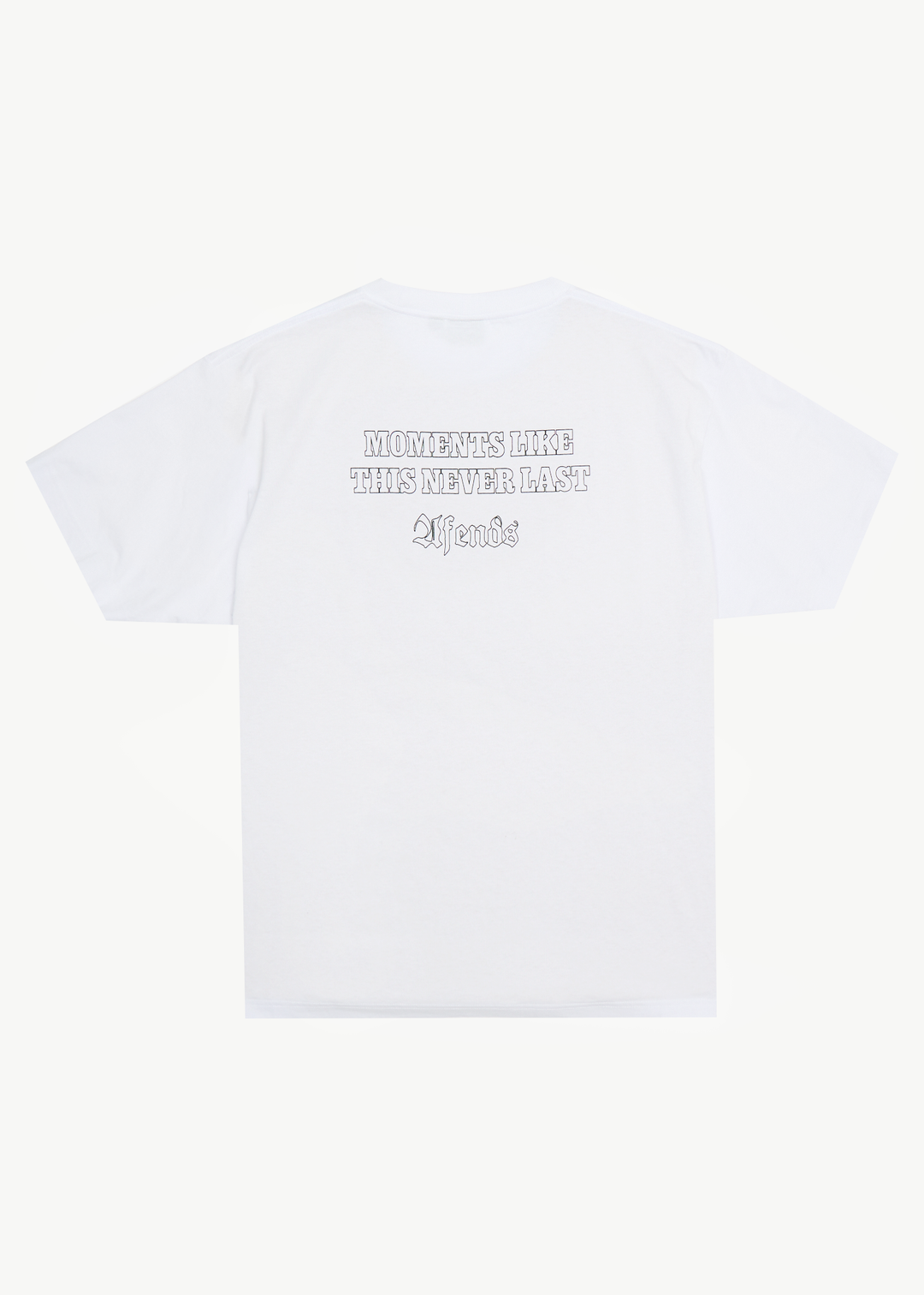 AFENDS Mens Never Last - Heavyweight Boxy Tee - White