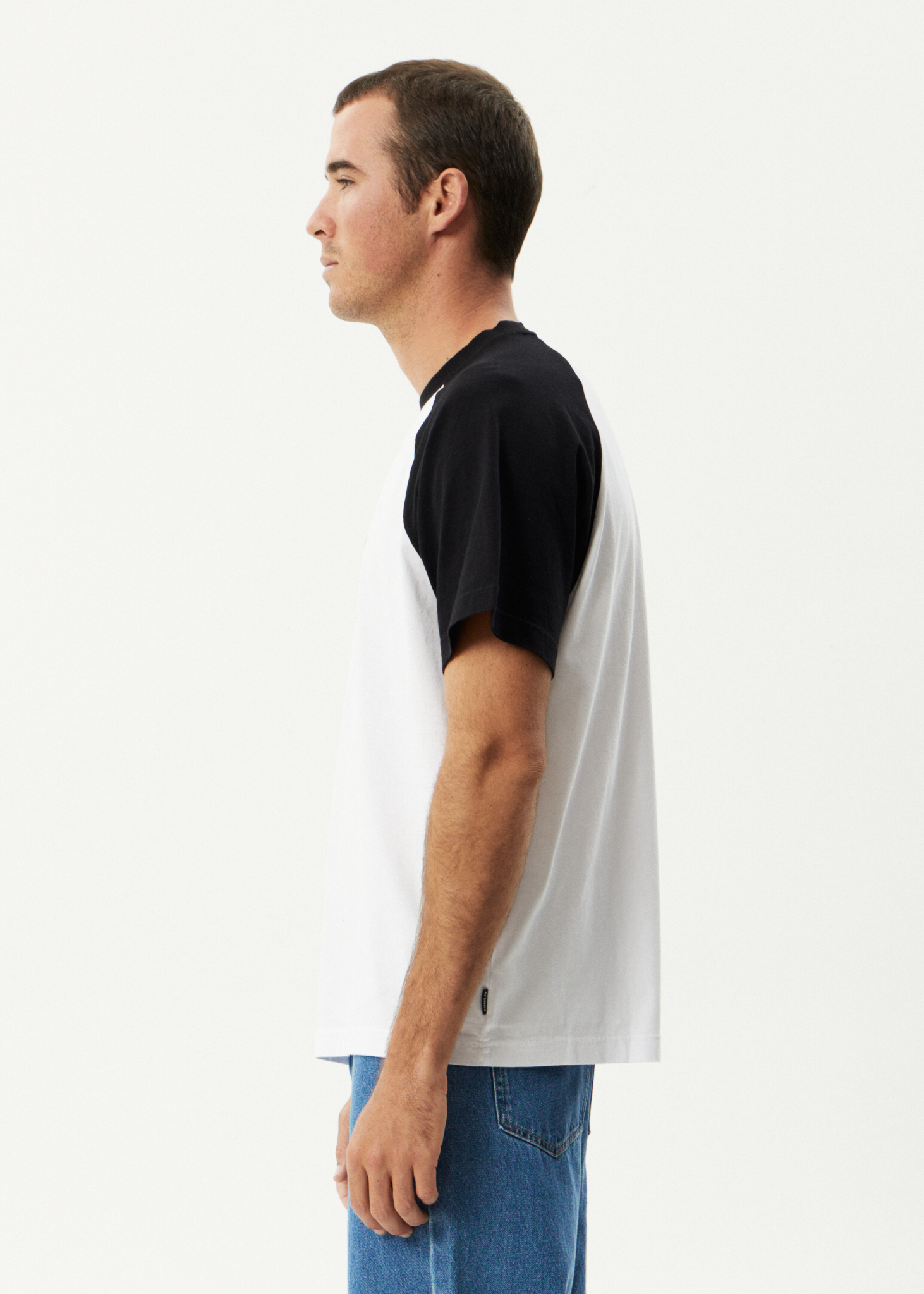AFENDS Mens Arch - Raglan Tee - White