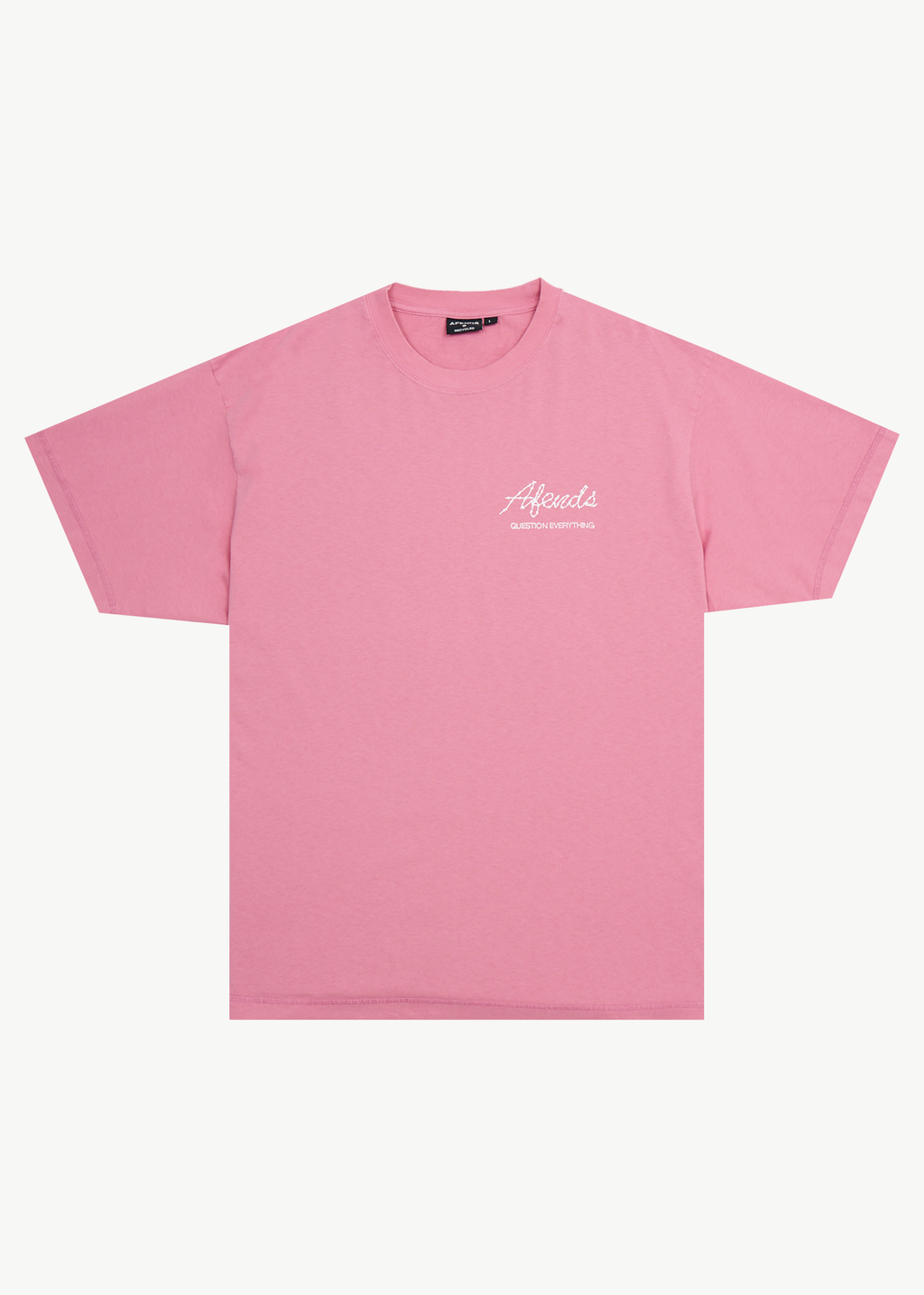 AFENDS Mens Valentine - Heavyweight Boxy Tee - Washed Marrakesh