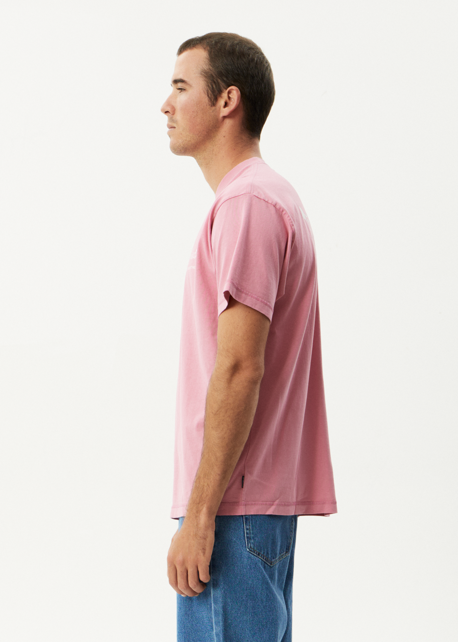 AFENDS Mens Valentine - Heavyweight Boxy Tee - Washed Marrakesh
