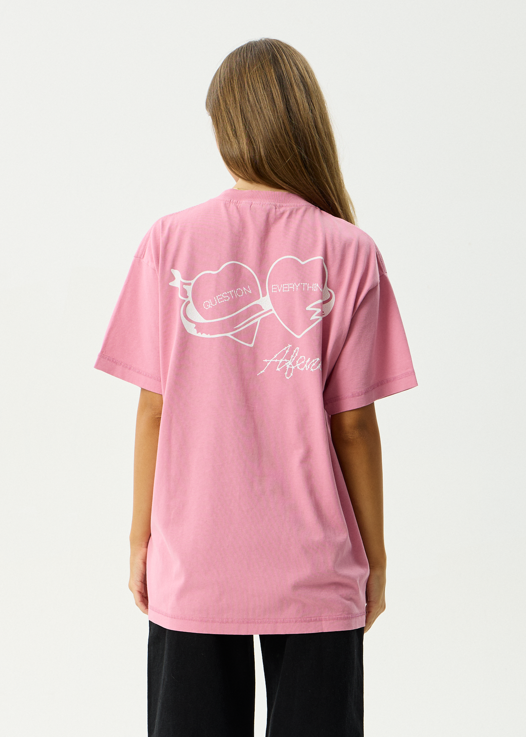 AFENDS Mens Valentine - Heavyweight Boxy Tee - Washed Marrakesh