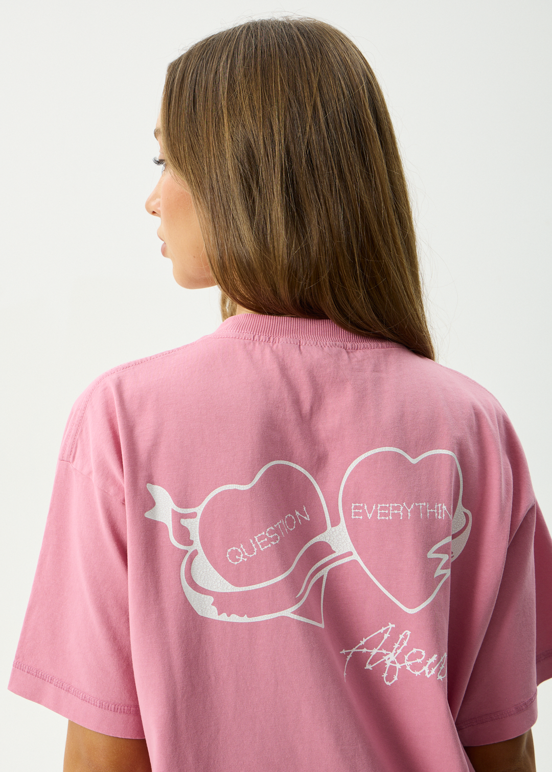 AFENDS Mens Valentine - Heavyweight Boxy Tee - Washed Marrakesh