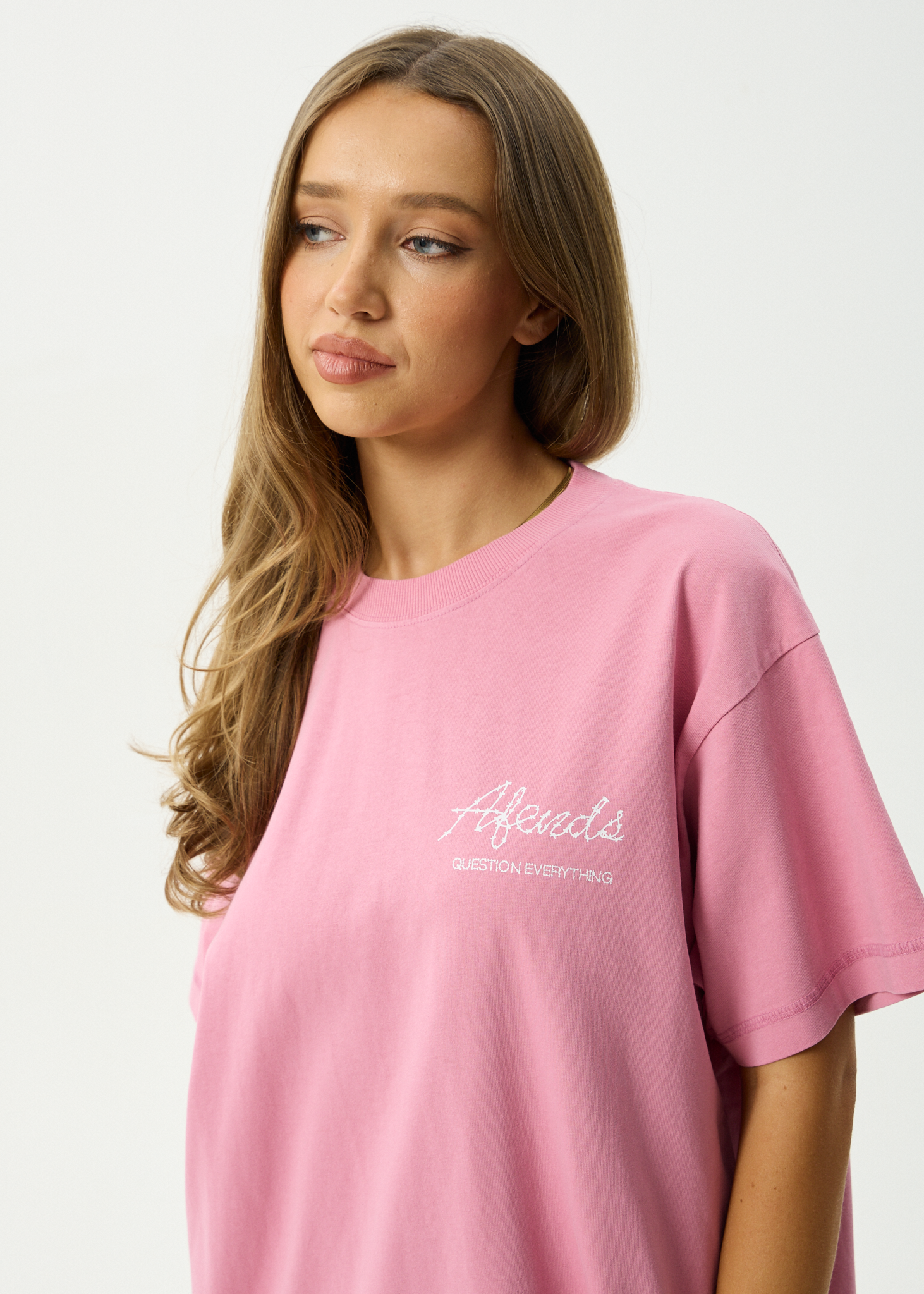 AFENDS Mens Valentine - Heavyweight Boxy Tee - Washed Marrakesh