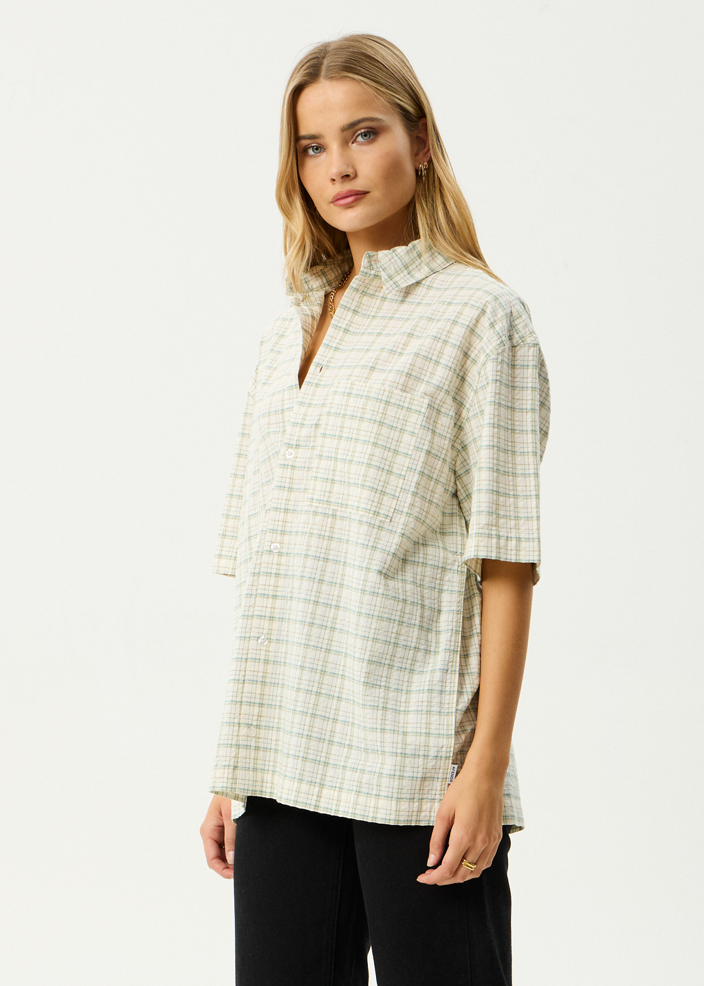 AFENDS Mens Legacy - Short Sleeve Shirt - Boa Check