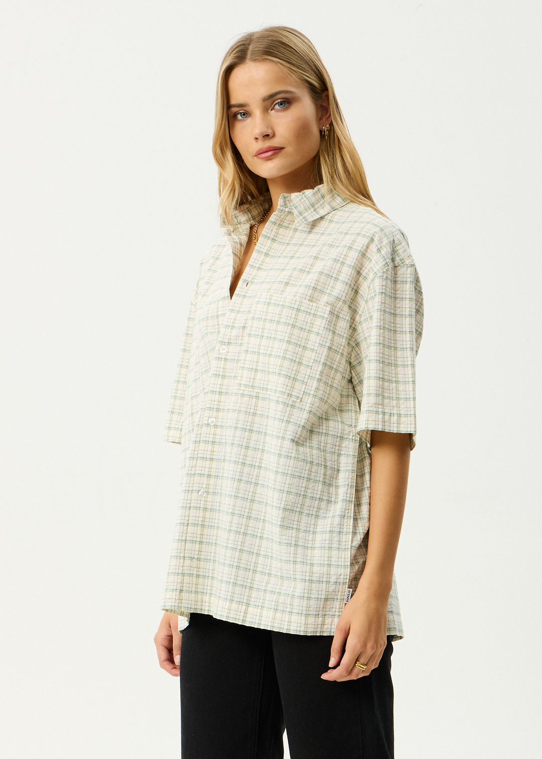 AFENDS Mens Legacy - Short Sleeve Shirt - Boa Check