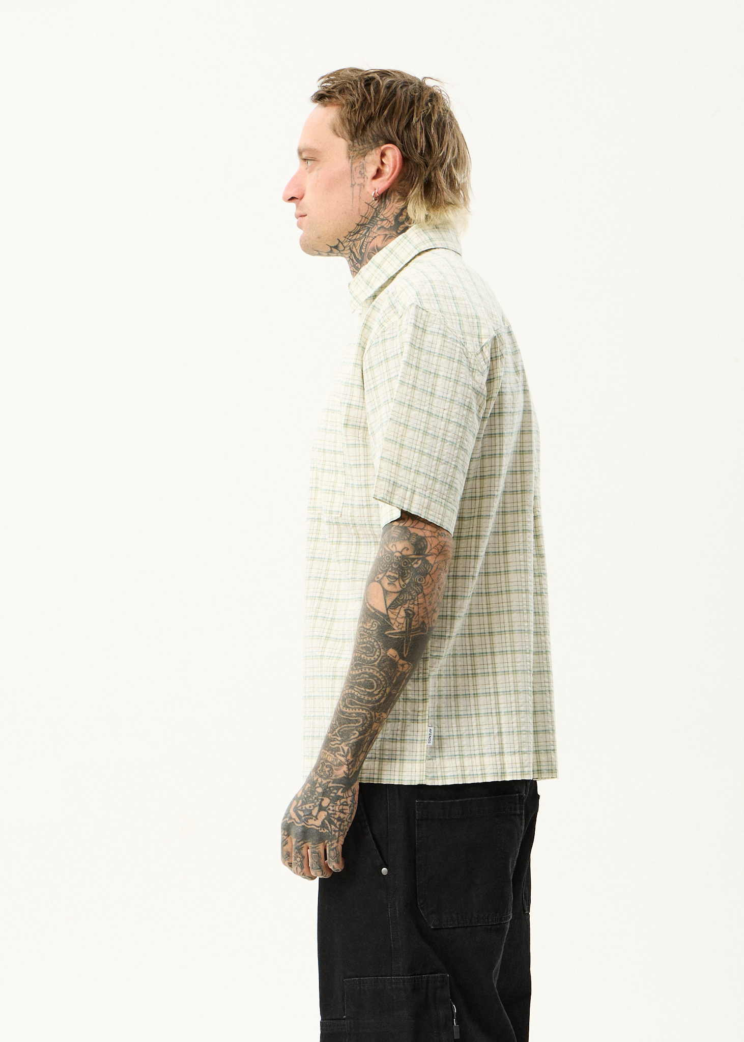 AFENDS Mens Legacy - Short Sleeve Shirt - Boa Check