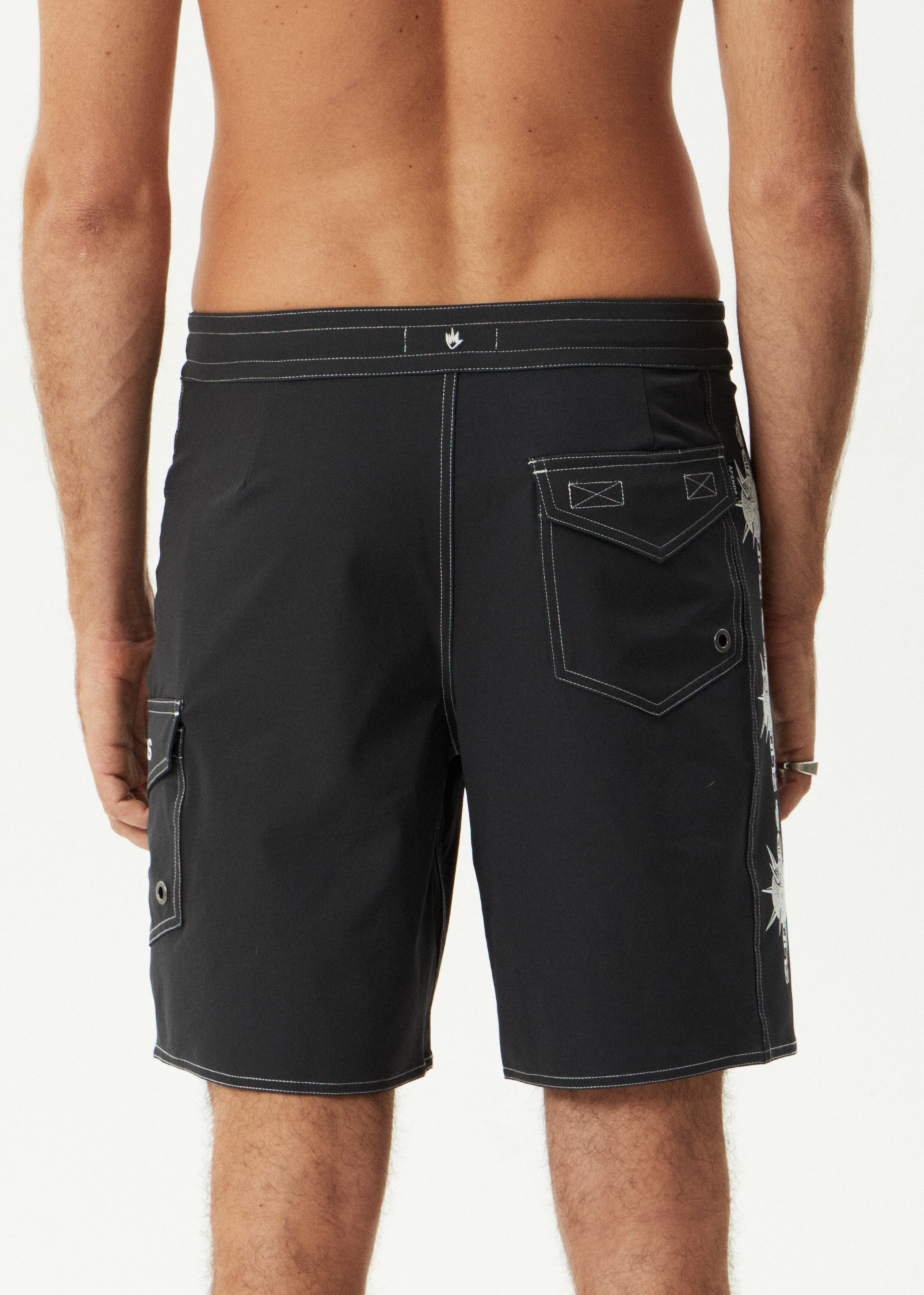 AFENDS Mens Spiked - Surf Related V2 Boardshort 19" - Charcoal