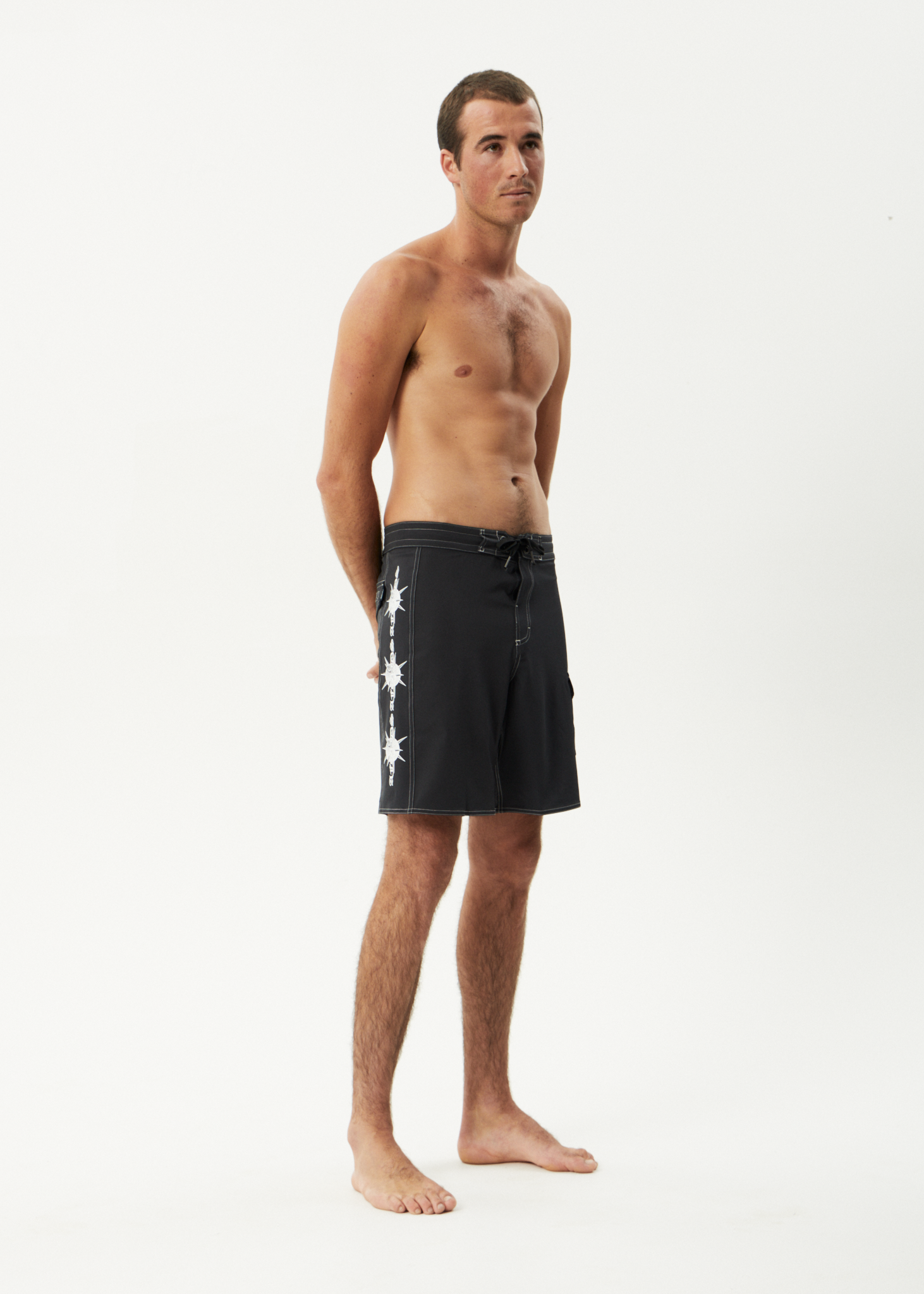 AFENDS Mens Spiked - Surf Related V2 Boardshort 19" - Charcoal