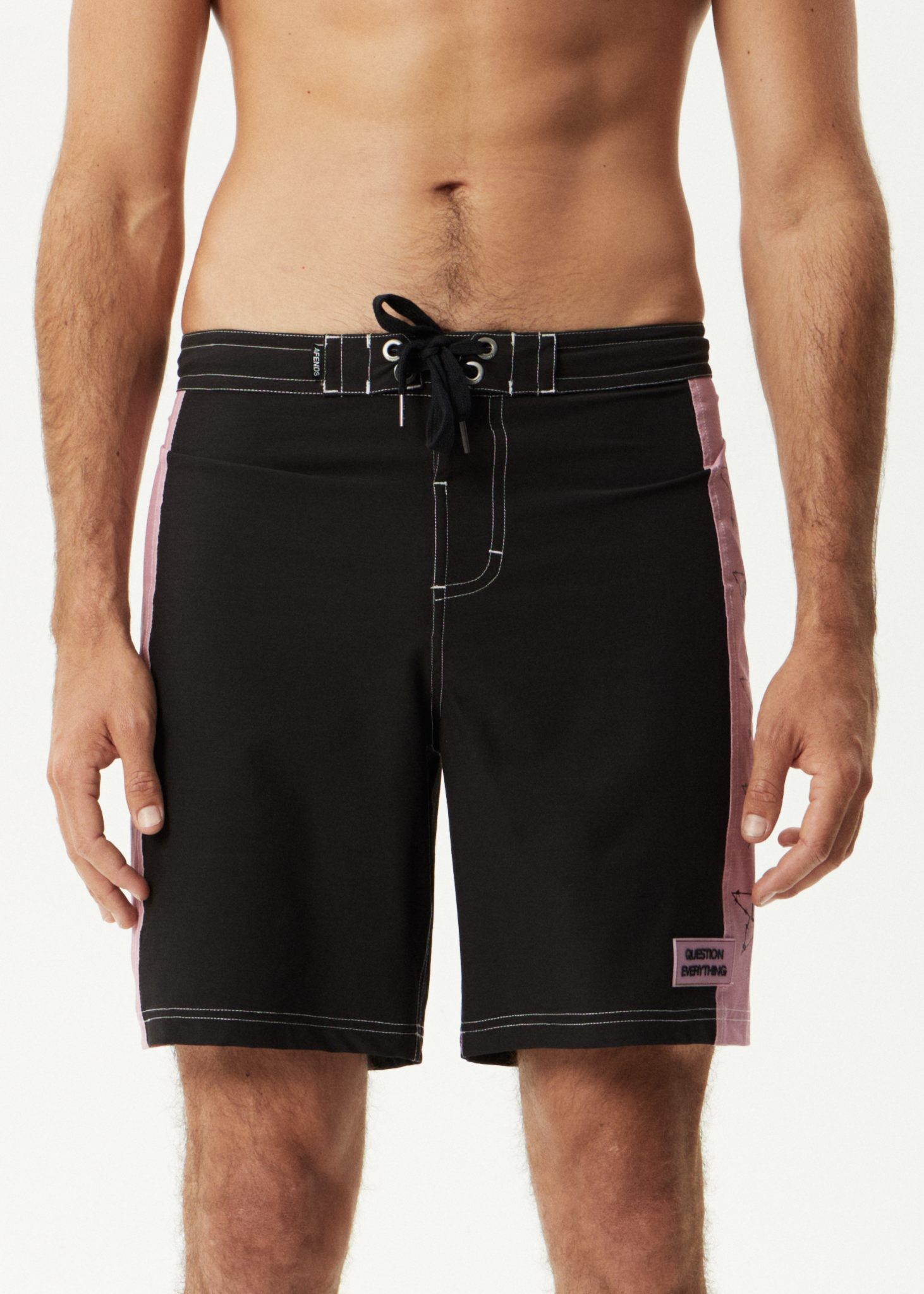AFENDS Mens Valentine - Surf Related Boardshort 19" - Black