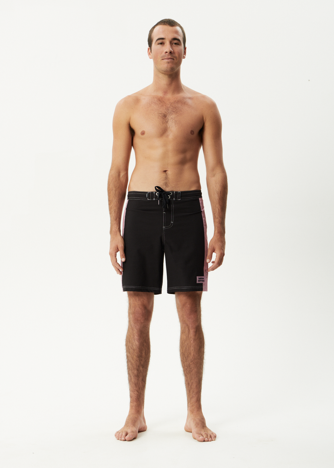 AFENDS Mens Valentine - Surf Related Boardshort 19" - Black