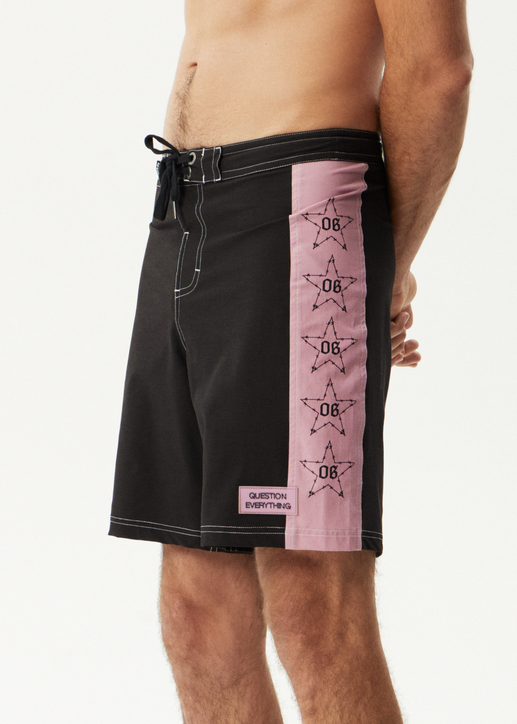 AFENDS Mens Valentine - Surf Related Boardshort 19" - Black