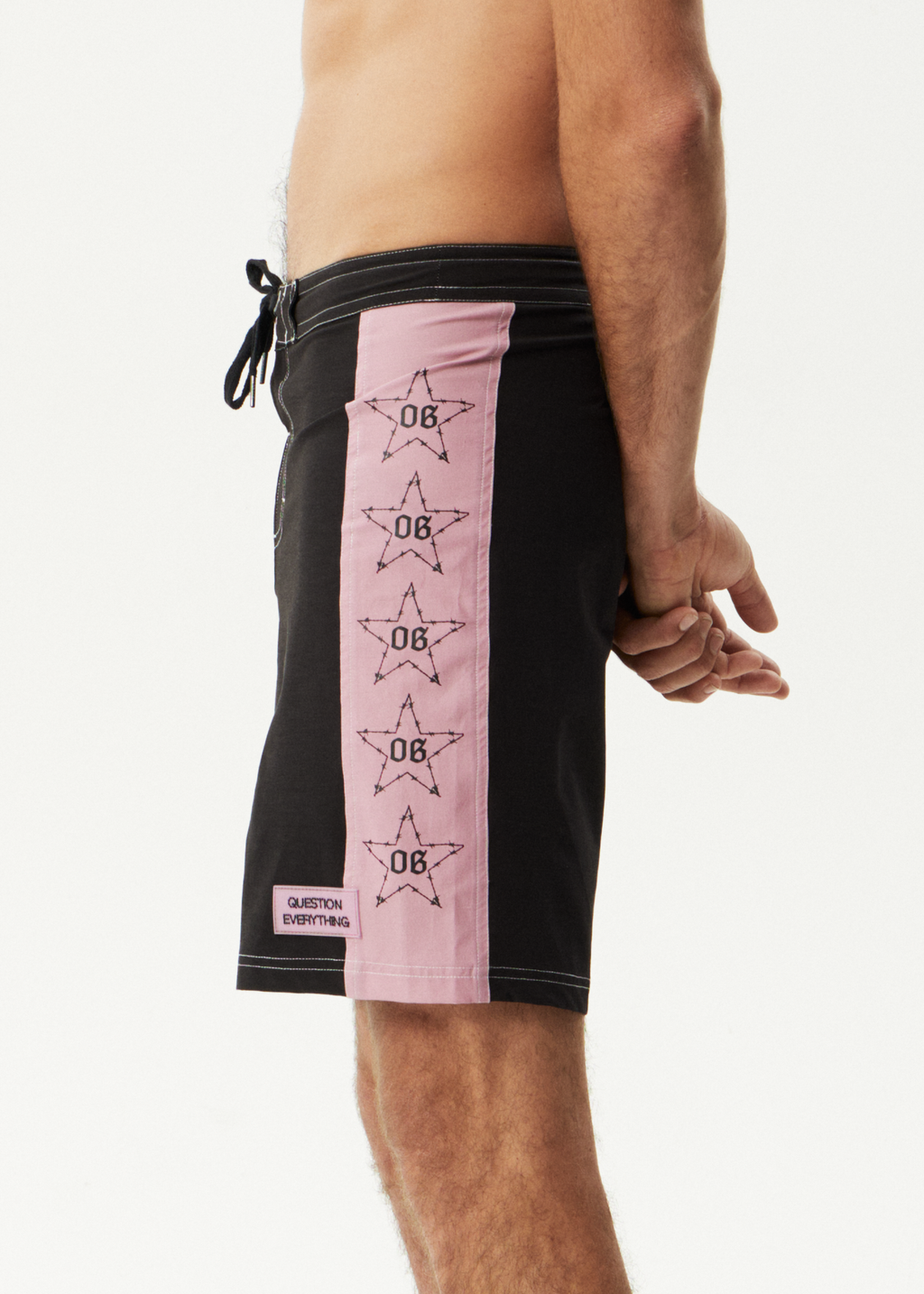 AFENDS Mens Valentine - Surf Related Boardshort 19" - Black