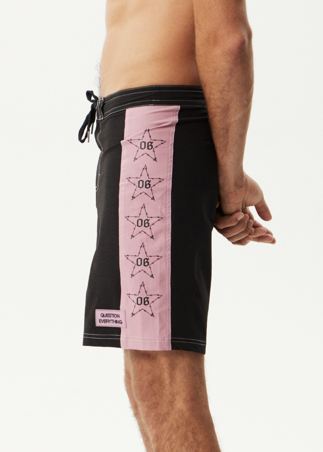 AFENDS Mens Valentine - Surf Related Boardshort 19" - Black