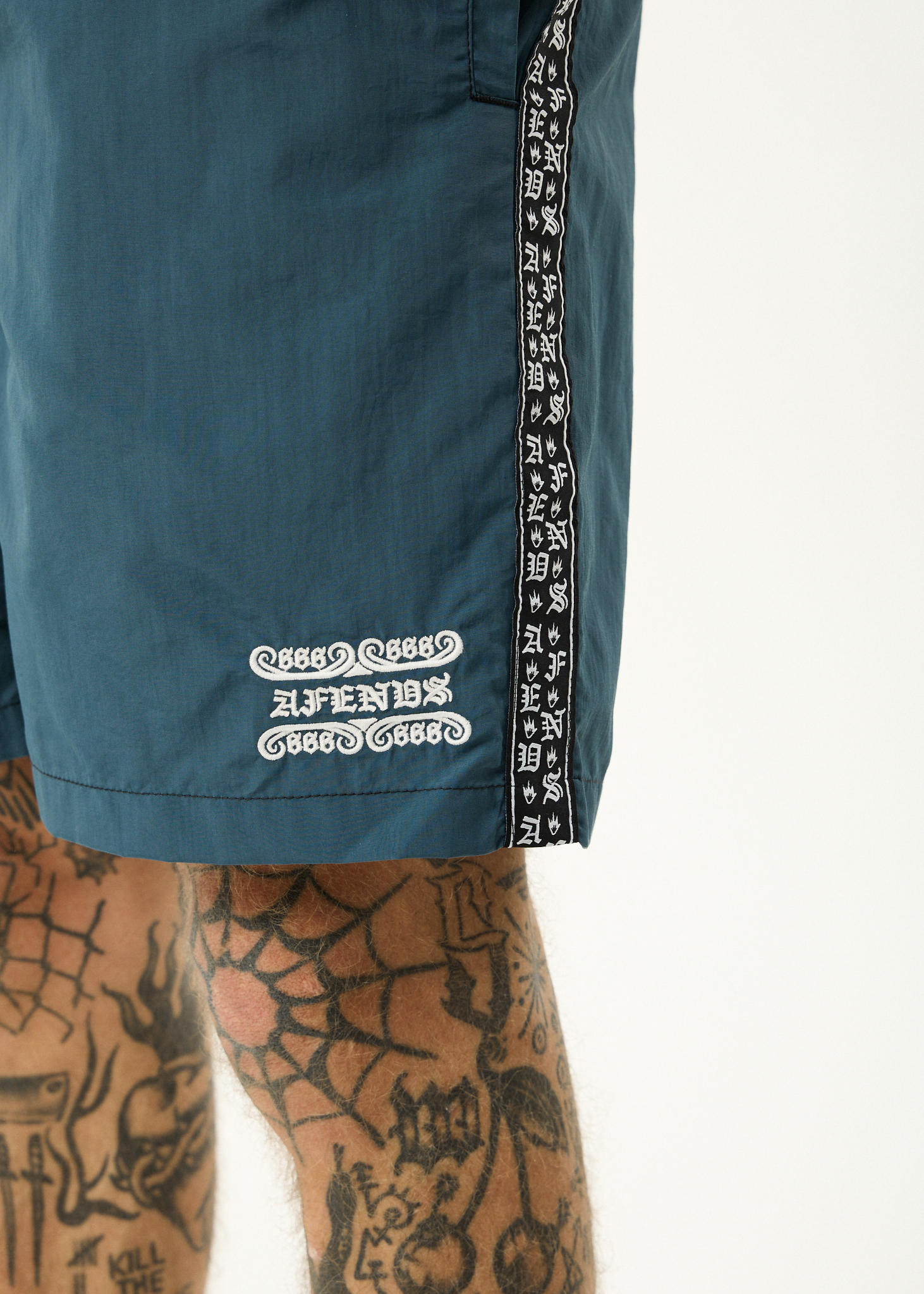 AFENDS Mens Sixsixsix - Baywatch Swim Short 18" - Fuel