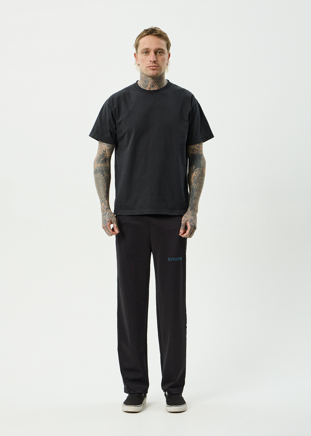 AFENDS Mens Spinal - Track Pant - Black
